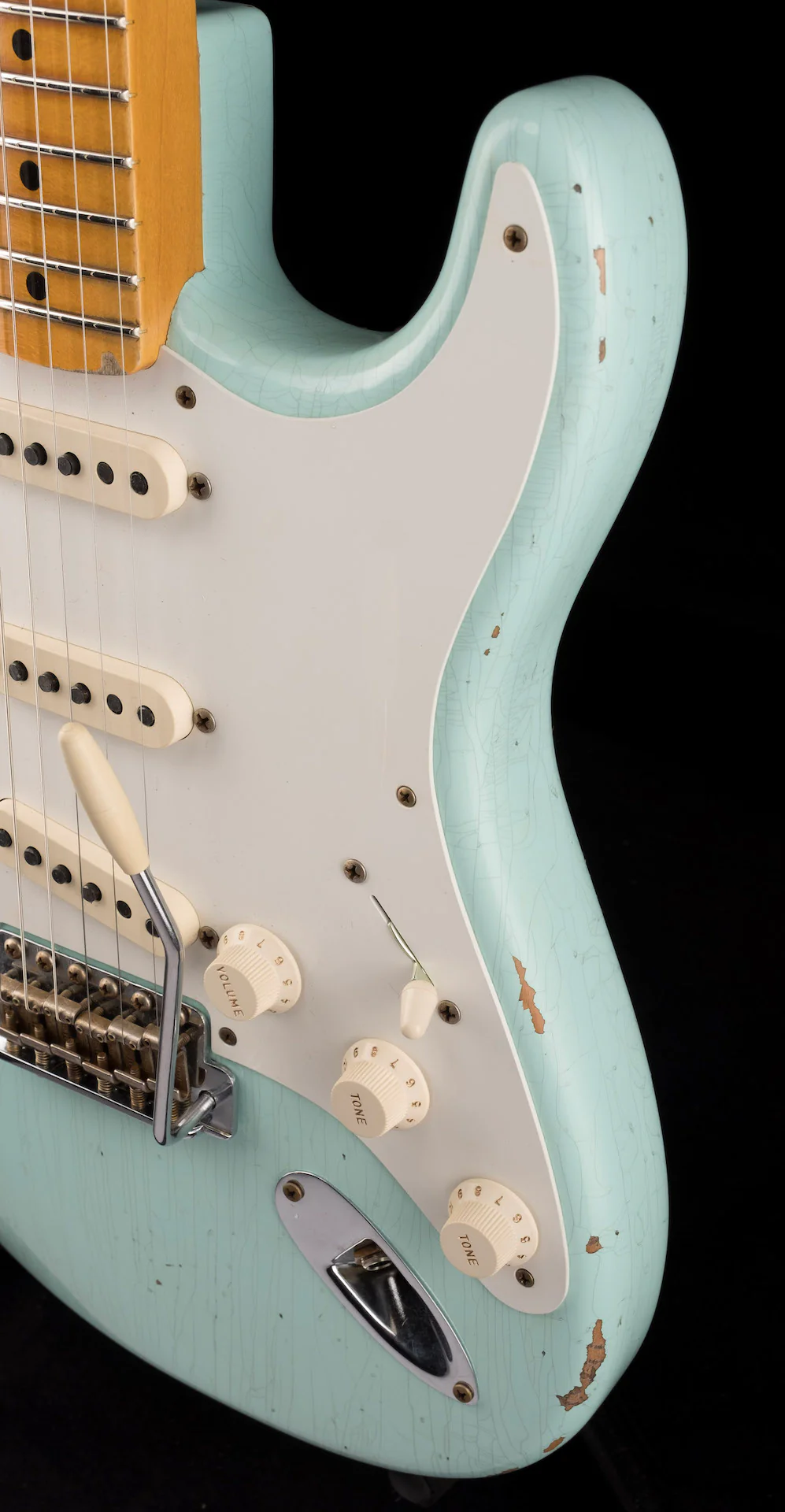 Fender Custom Shop 1958 Stratocaster Relic Super Faded Aged Surf Green - Image 10