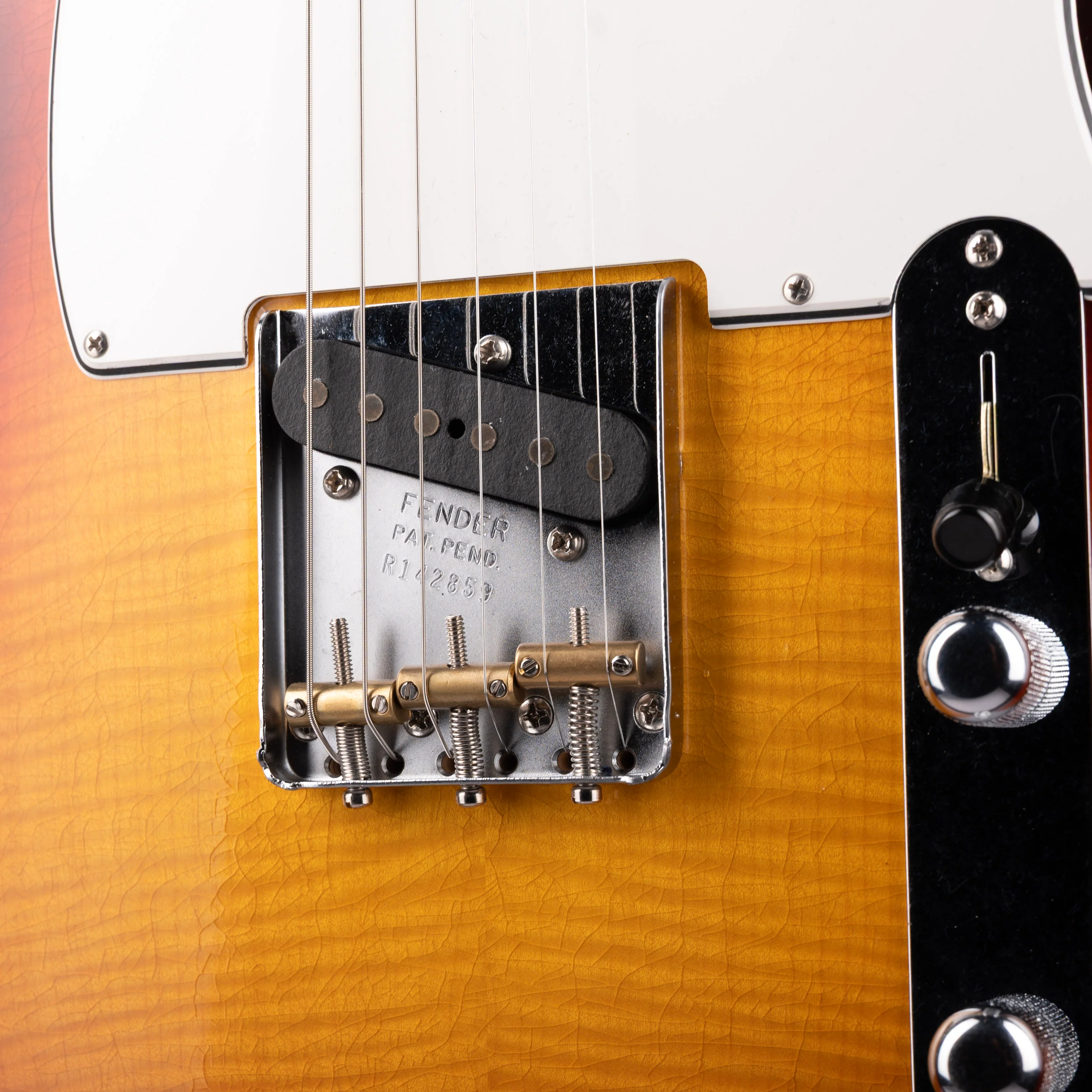 Fender Custom Shop 1958 Telecaster Custom Flametop Closet Classic Chocolate 3-Tone Sunburst With Case - Image 3