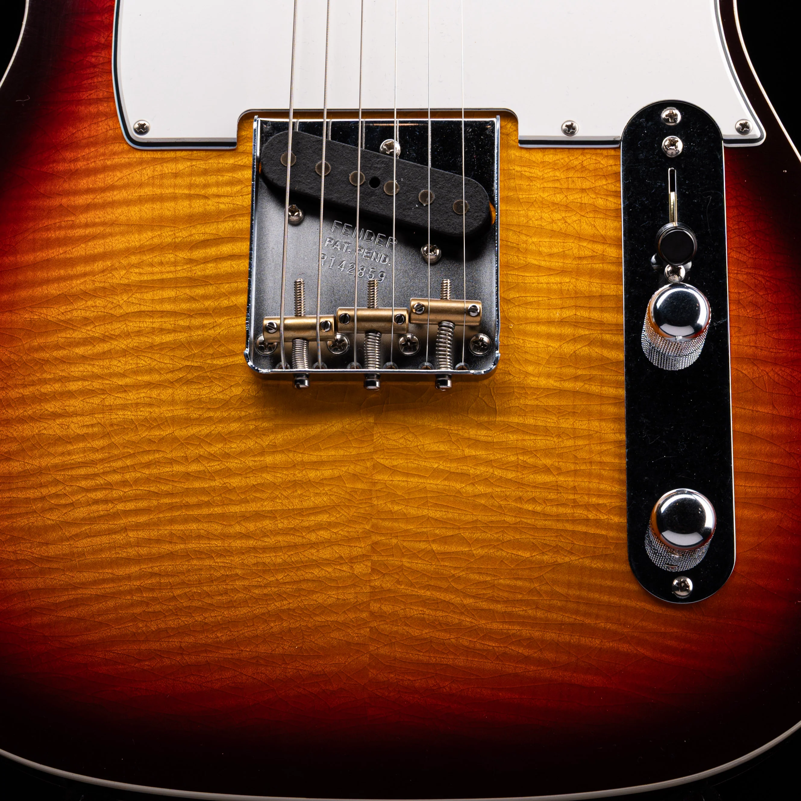 Fender Custom Shop 1958 Telecaster Custom Flametop Closet Classic Chocolate 3-Tone Sunburst With Case - Image 5