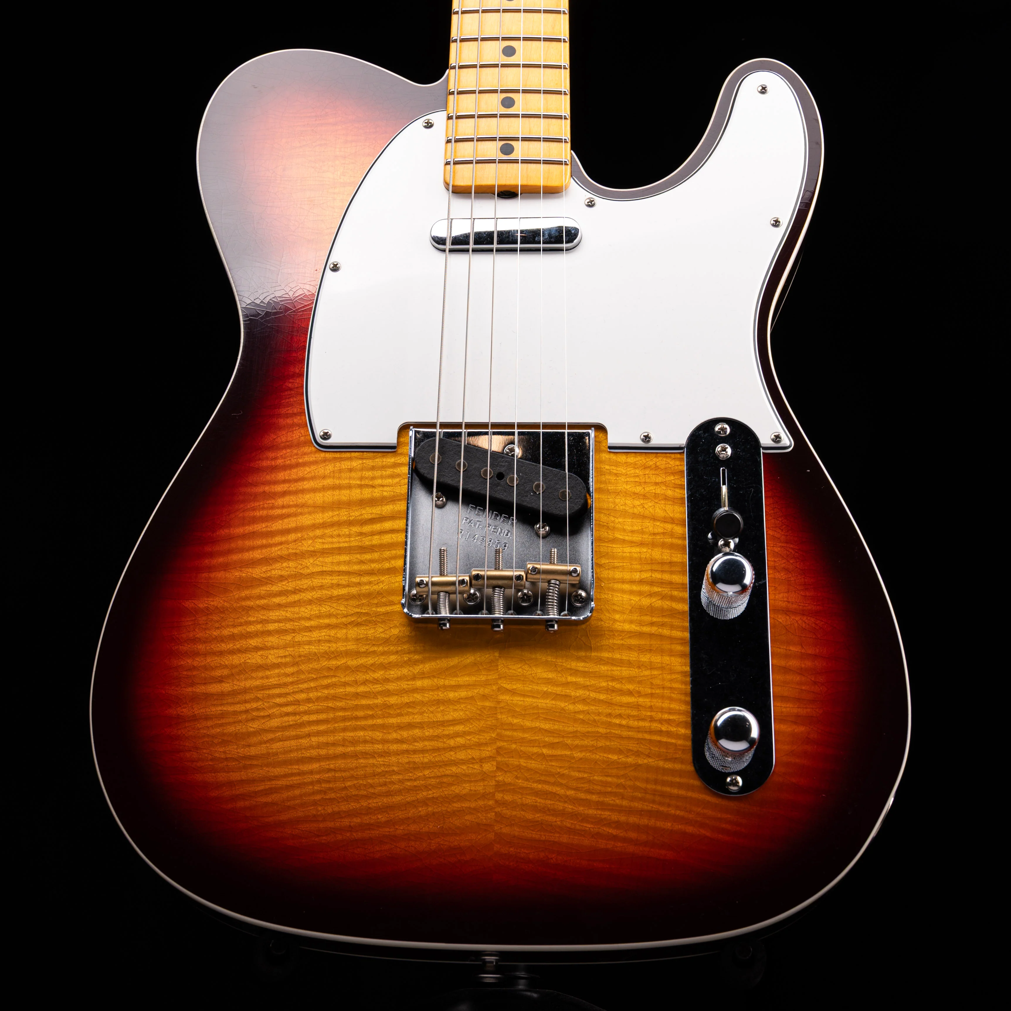 Fender Custom Shop 1958 Telecaster Custom Flametop Closet Classic Chocolate 3-Tone Sunburst With Case - Image 6