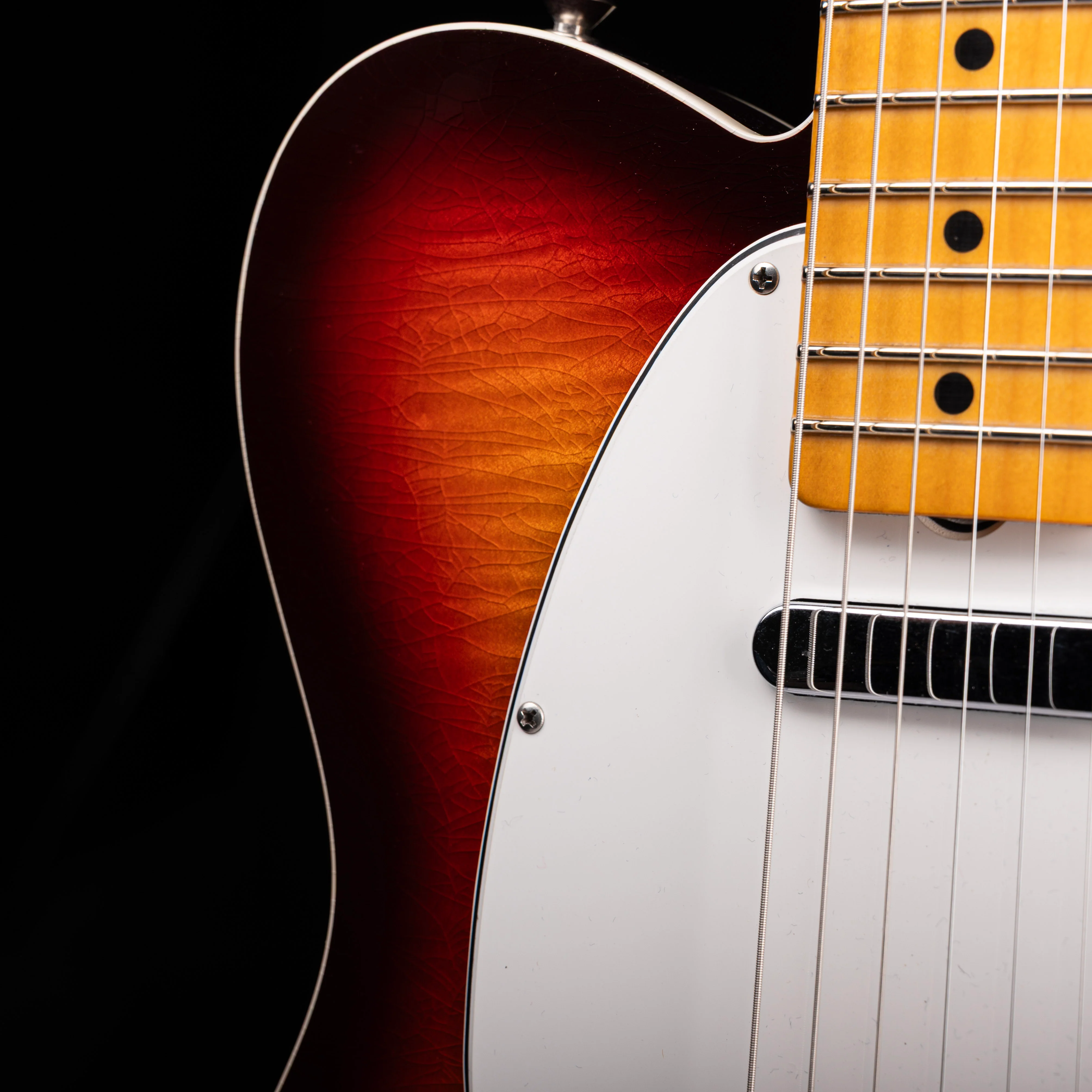 Fender Custom Shop 1958 Telecaster Custom Flametop Closet Classic Chocolate 3-Tone Sunburst With Case - Image 7
