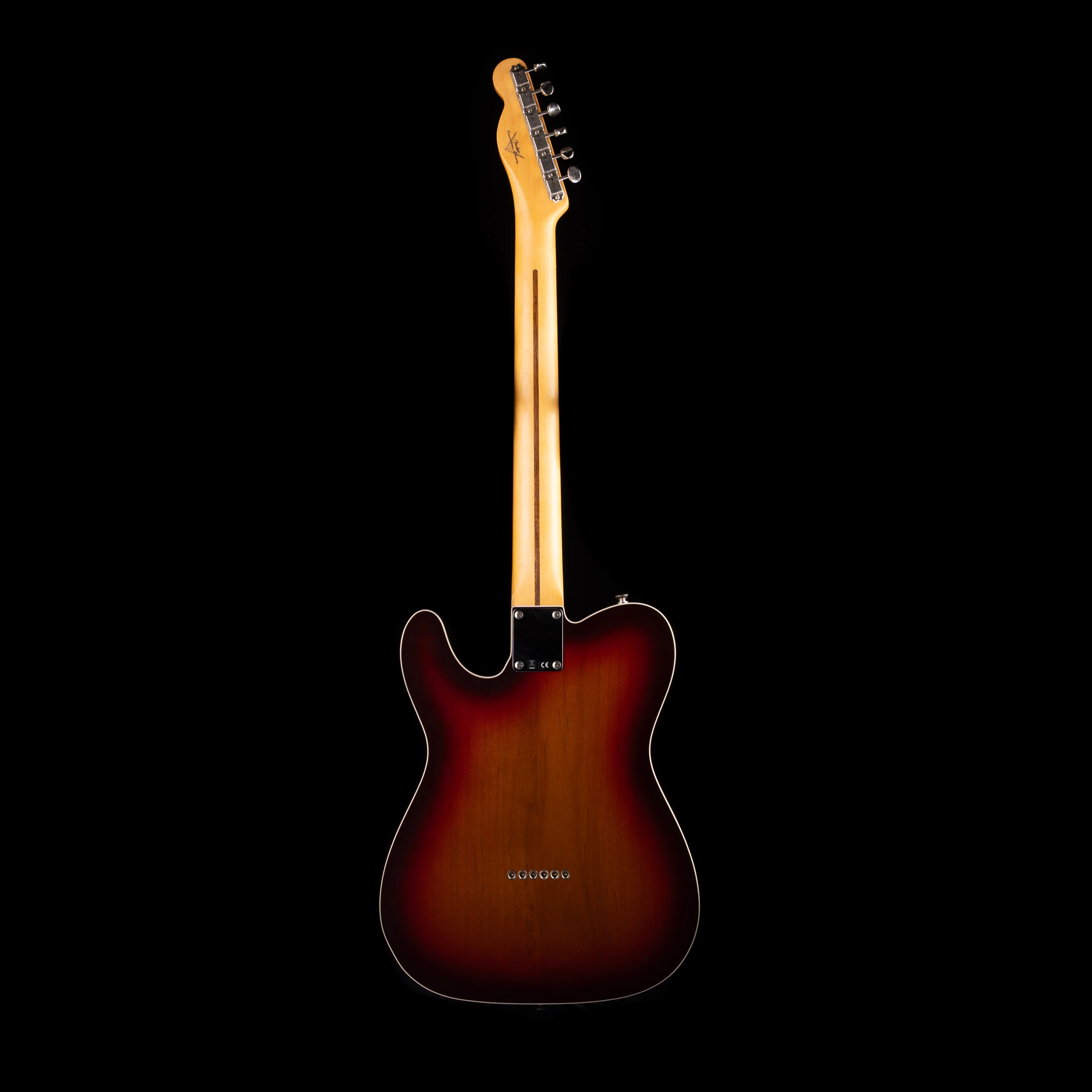Fender Custom Shop 1958 Telecaster Custom Flametop Closet Classic Chocolate 3-Tone Sunburst With Case - Image 9