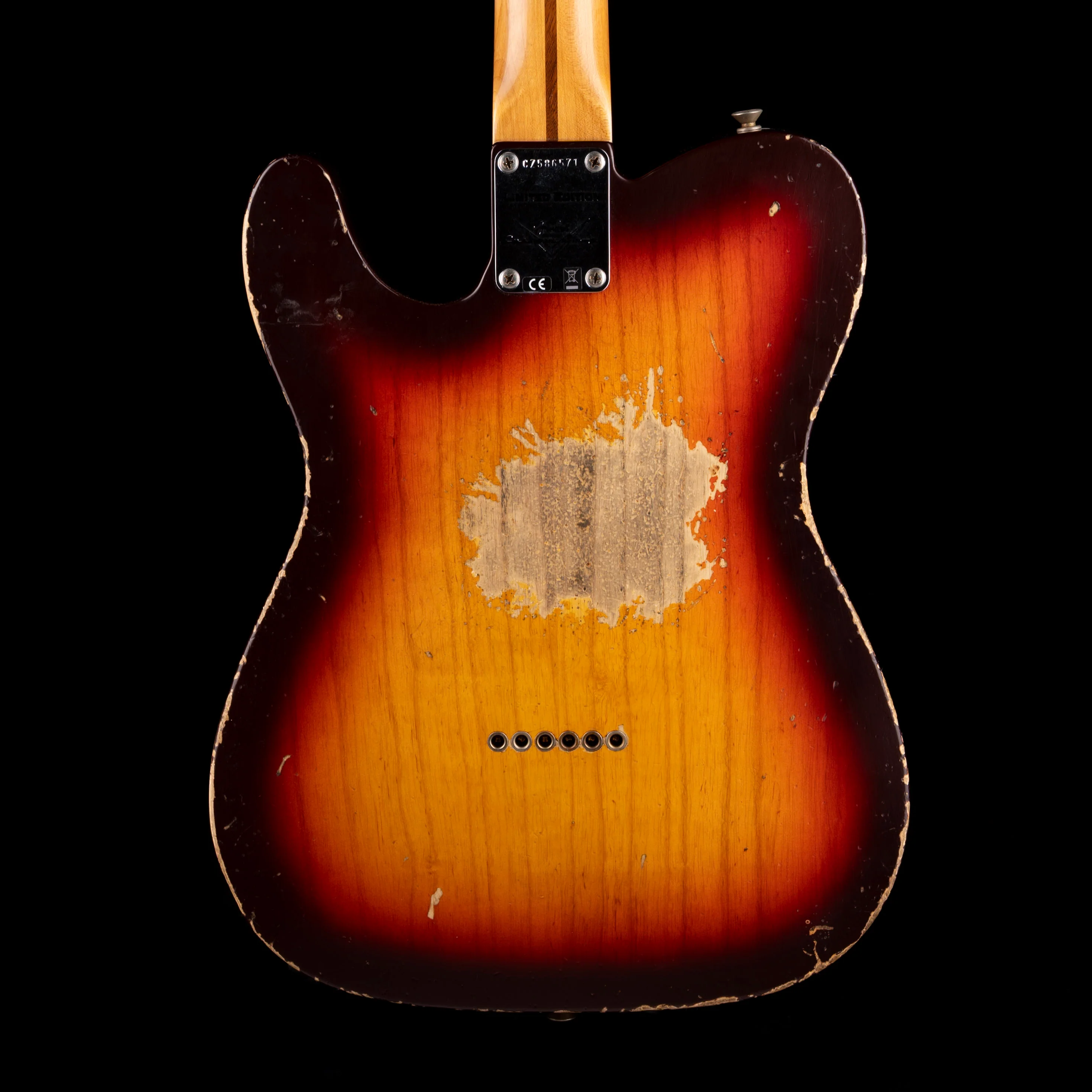 Fender Custom Shop 1958 Telecaster Heavy Relic Faded Aged Chocolate 3-Tone Sunburst - Image 7