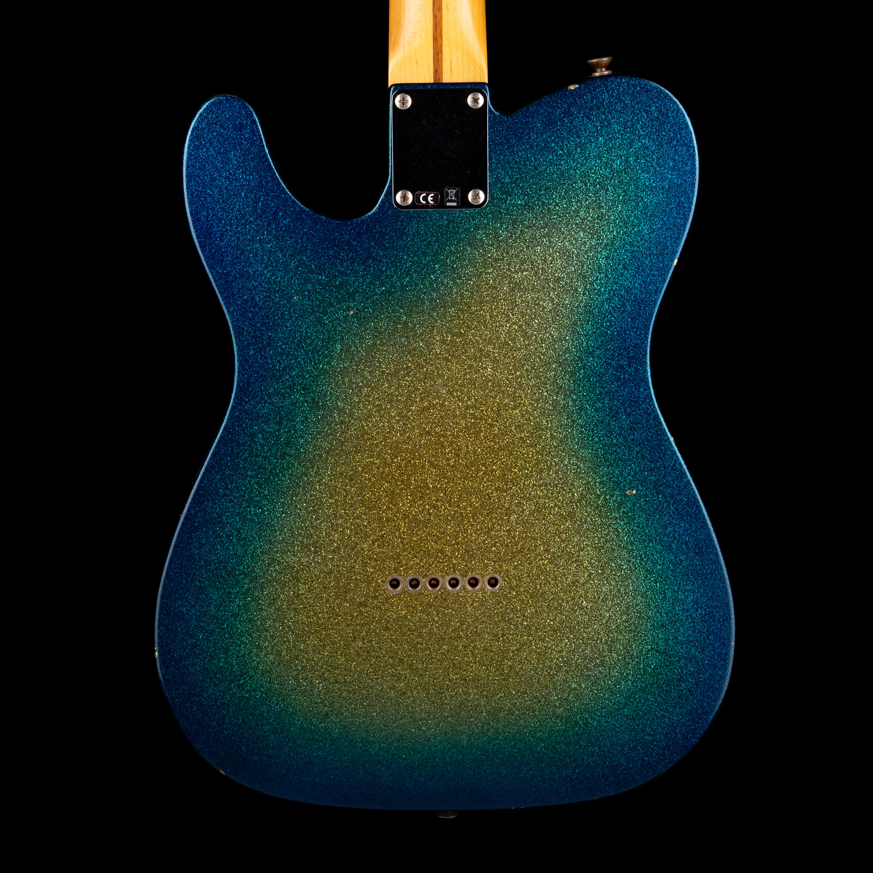 Fender Custom Shop 1958 Telecaster Journeyman Relic Surf Green Sparkle Burst With Case - Image 9