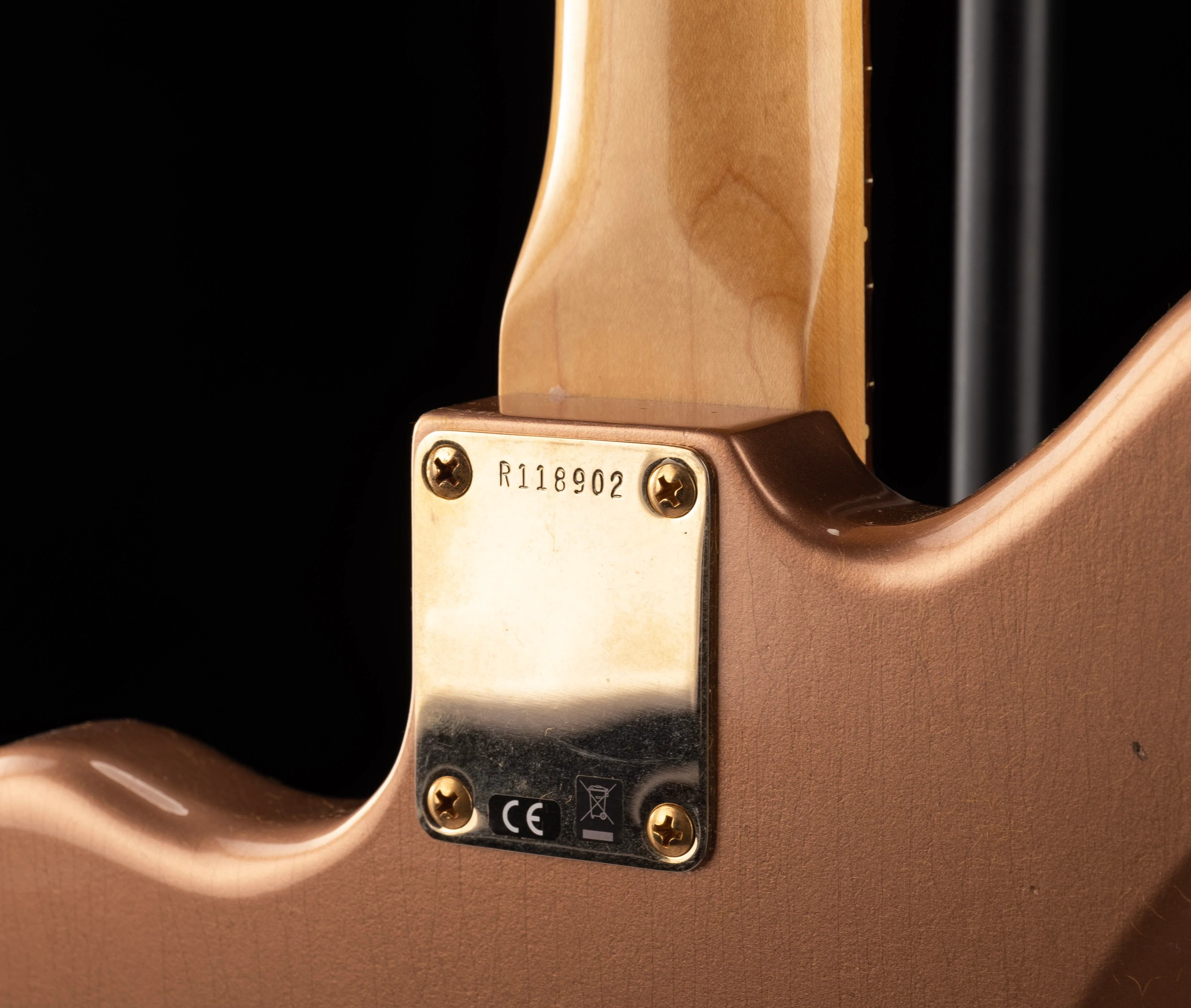 Fender Custom Shop "Golden Rose" 1959 Jazzmaster Journeyman Relic Copper Metallic - Image 10