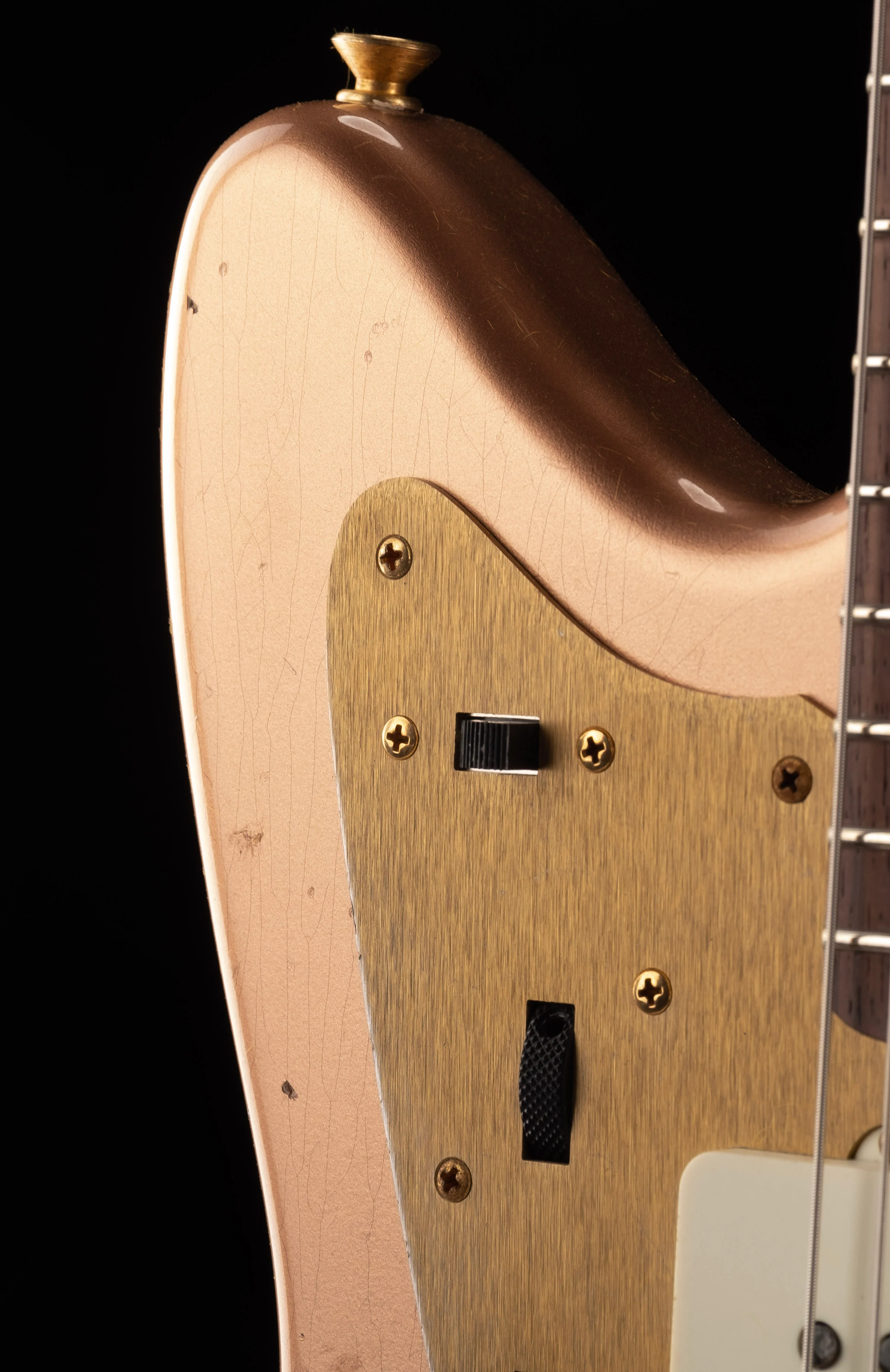 Fender Custom Shop "Golden Rose" 1959 Jazzmaster Journeyman Relic Copper Metallic - Image 3