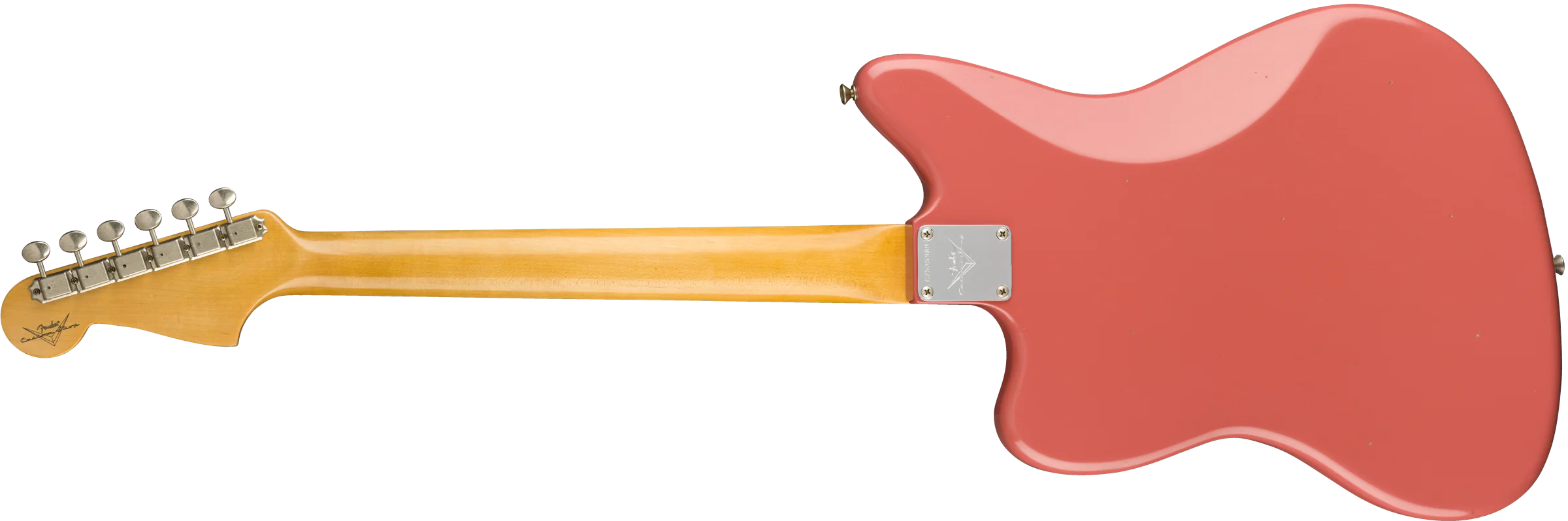 Fender Custom Shop 1959 Jazzmaster Journeyman Relic Super Faded Aged Fiesta Red Electric Guitar - Image 5
