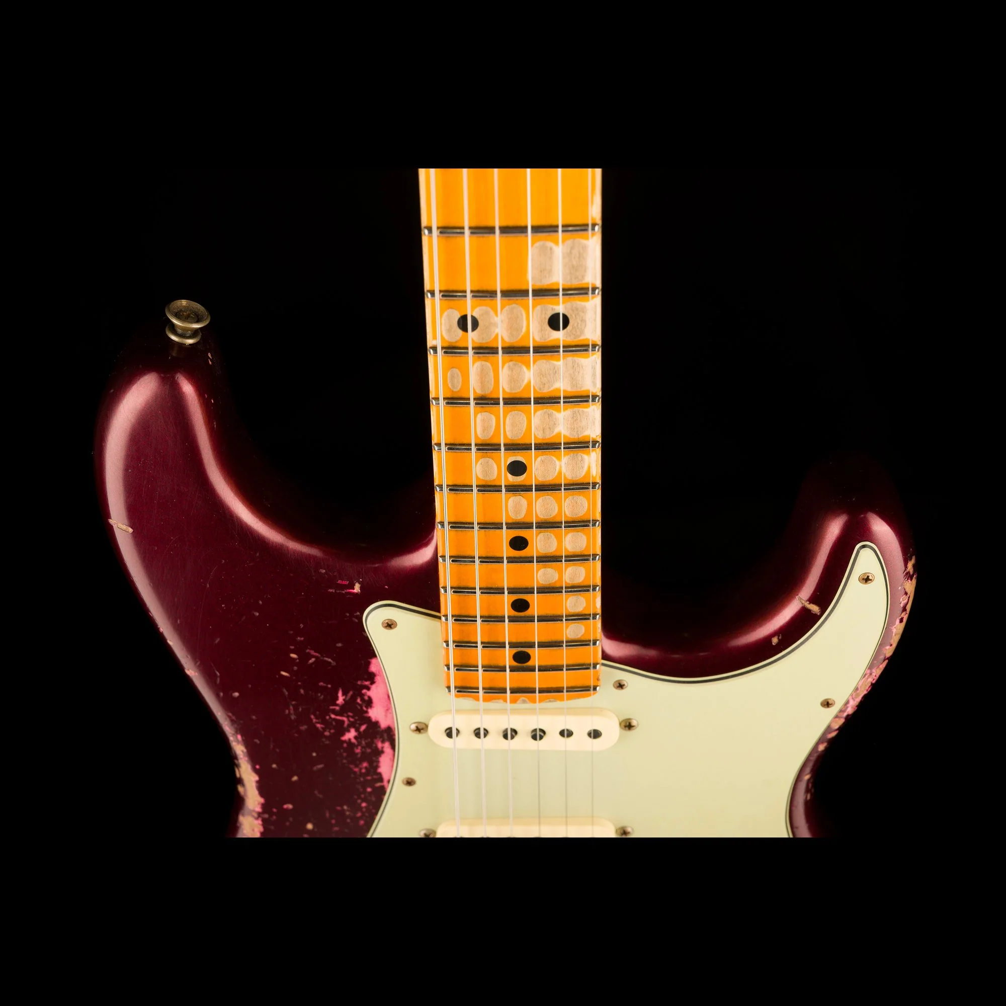 Fender Custom Shop 1959 Stratocaster HSS Heavy Relic Oxblood - Image 3
