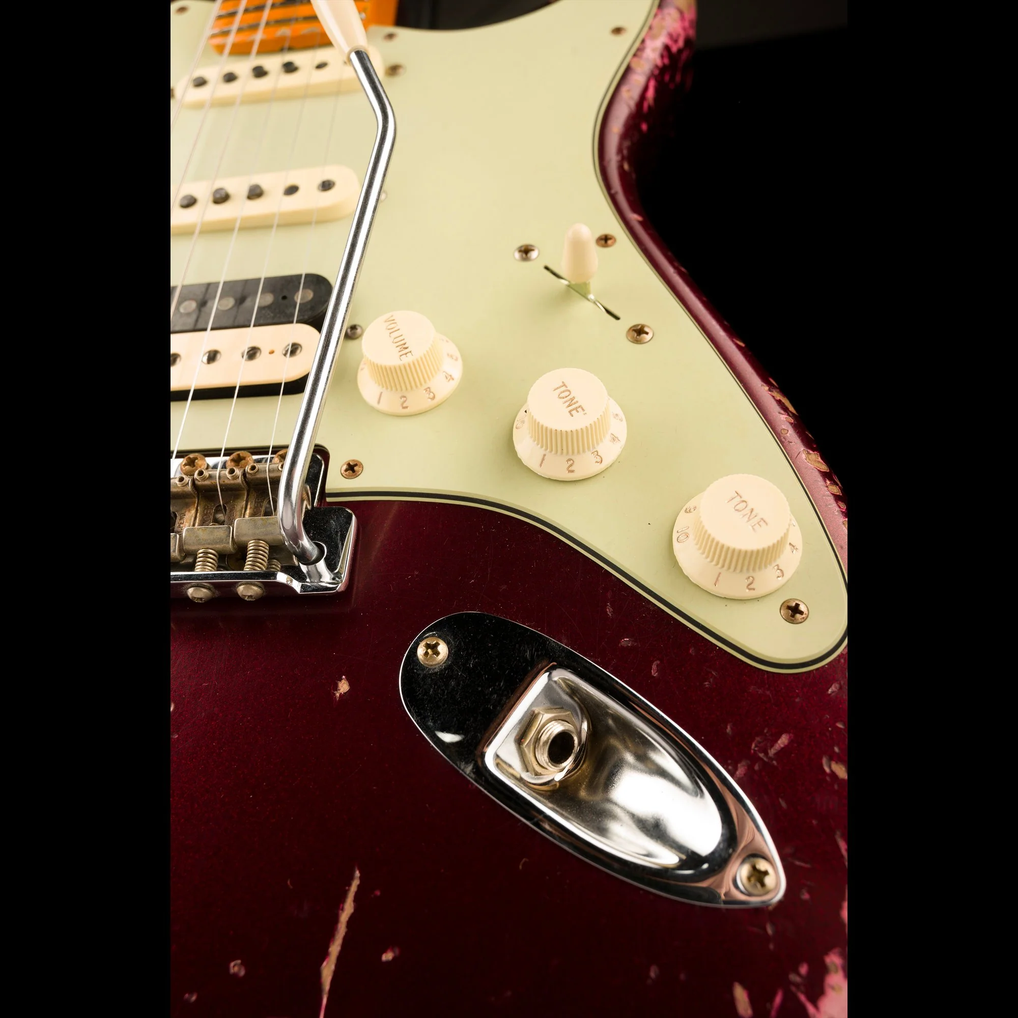 Fender Custom Shop 1959 Stratocaster HSS Heavy Relic Oxblood - Image 8