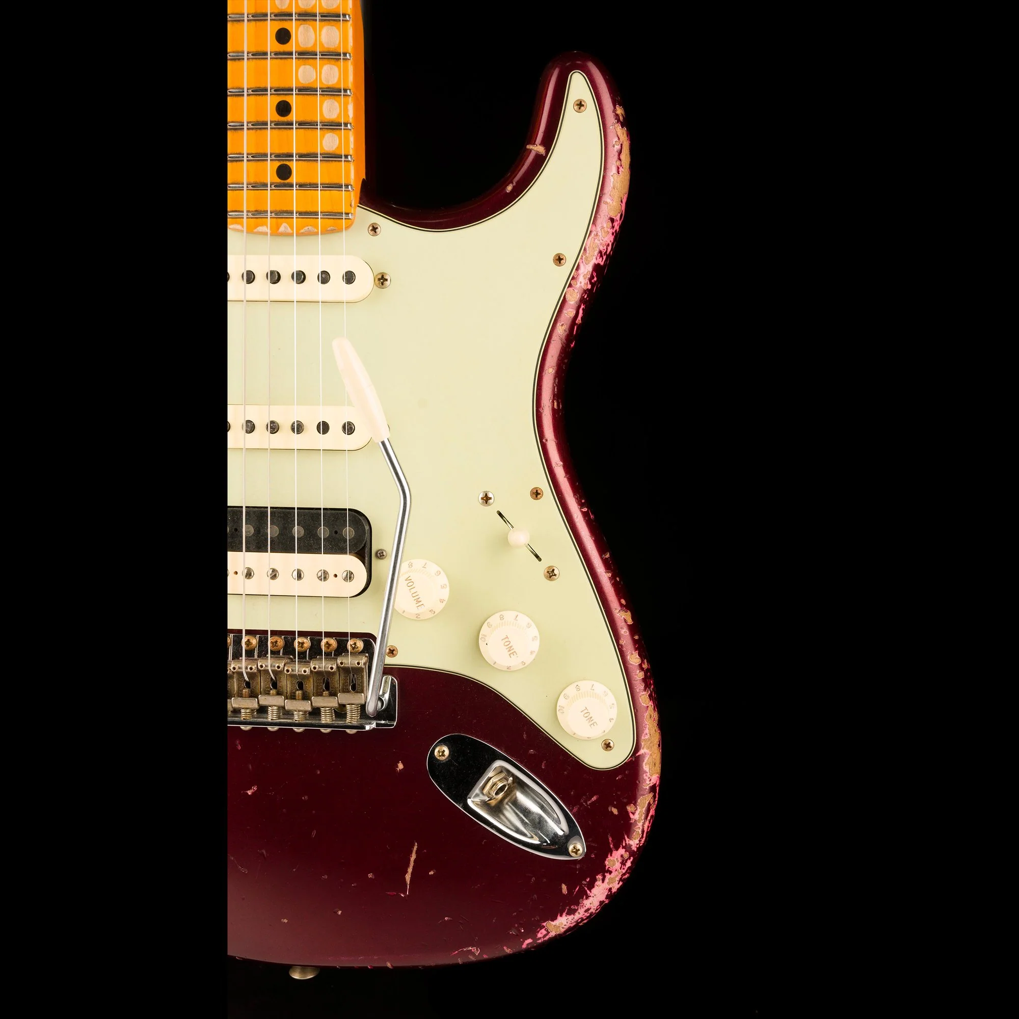 Fender Custom Shop 1959 Stratocaster HSS Heavy Relic Oxblood - Image 9