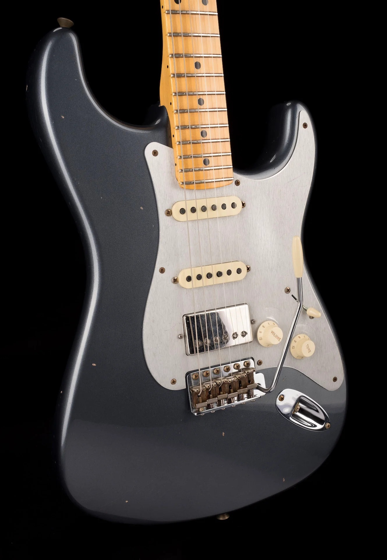 Fender Custom Shop 1959 Stratocaster HSS Journeyman Relic Charcoal Frost Metallic - Image 12