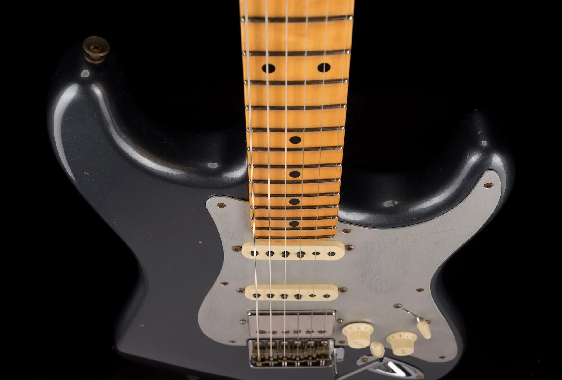 Fender Custom Shop 1959 Stratocaster HSS Journeyman Relic Charcoal Frost Metallic - Image 13