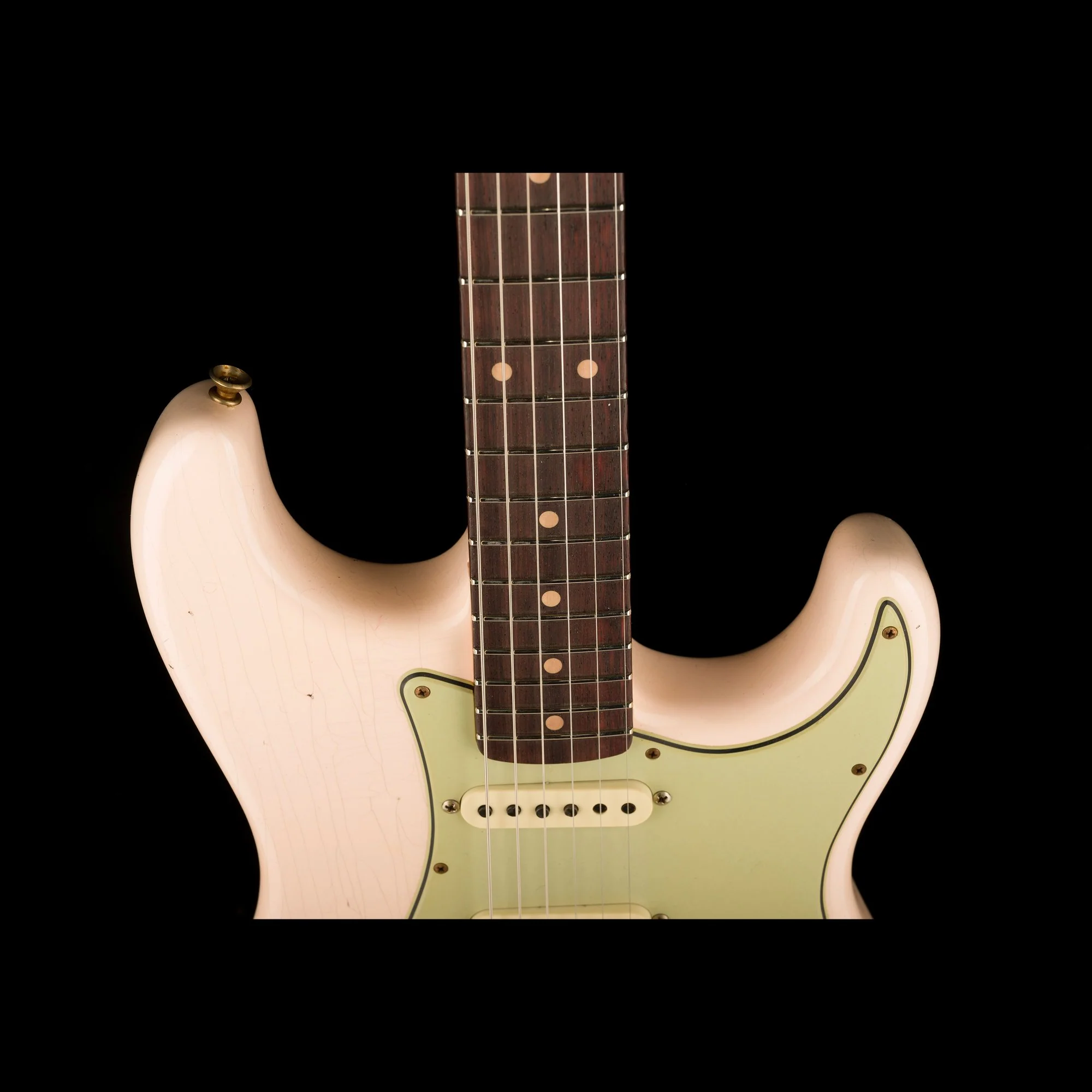 Fender Custom Shop 1959 Stratocaster Journeyman Relic Super Faded Aged Shell Pink - Image 3