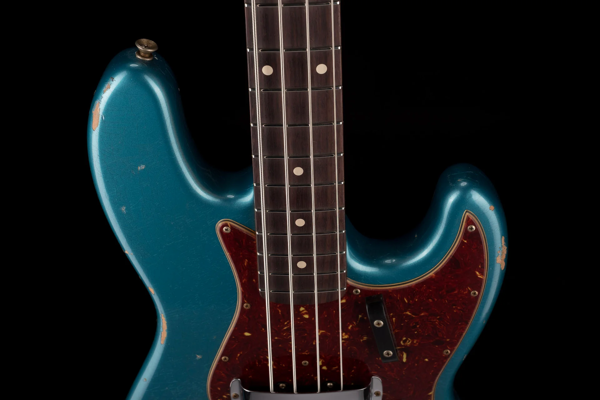 Fender Custom Shop 1960 Jazz Bass Relic Aged Ocean Turquoise - Image 3