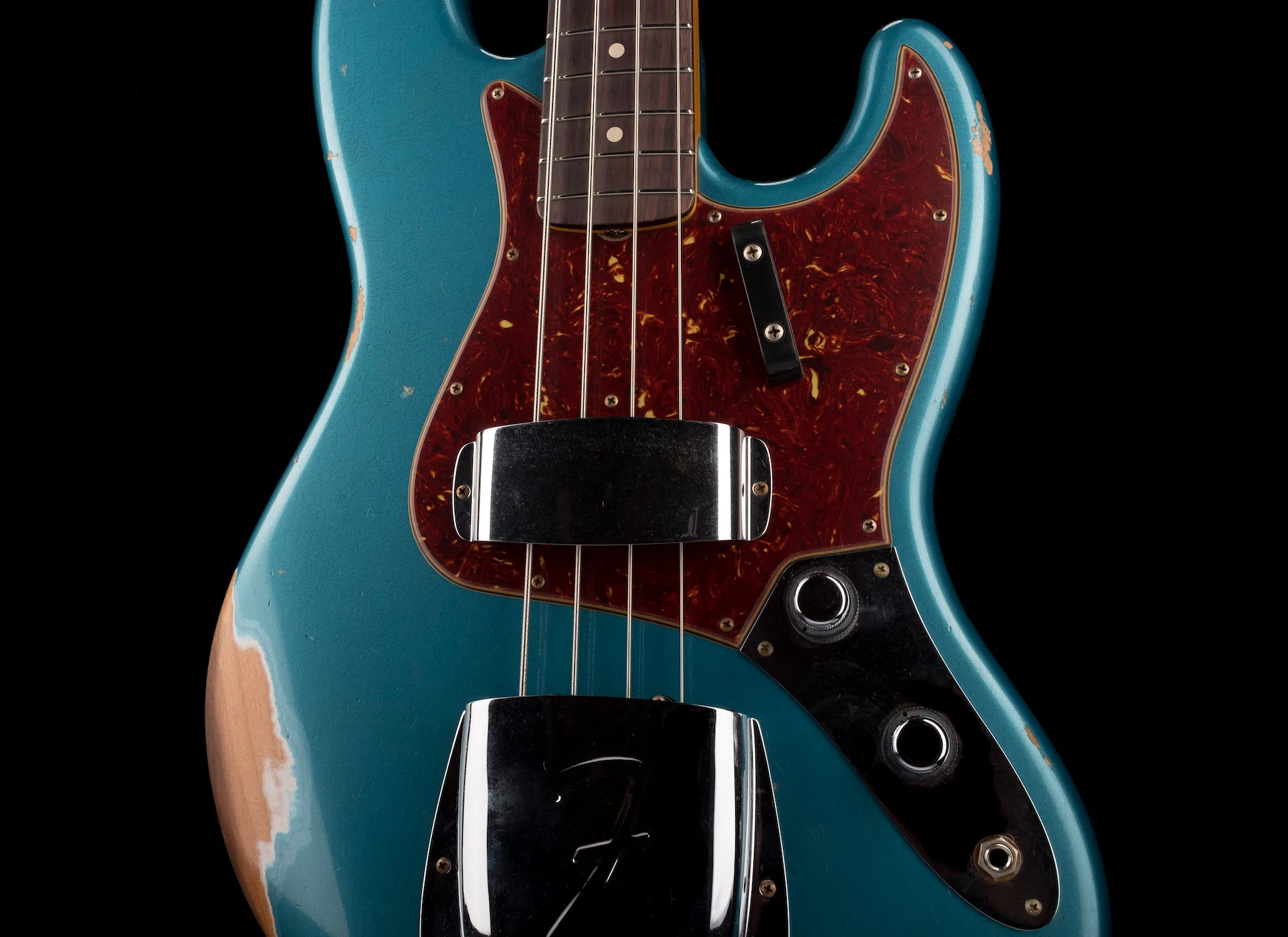 Fender Custom Shop 1960 Jazz Bass Relic Aged Ocean Turquoise - Image 8