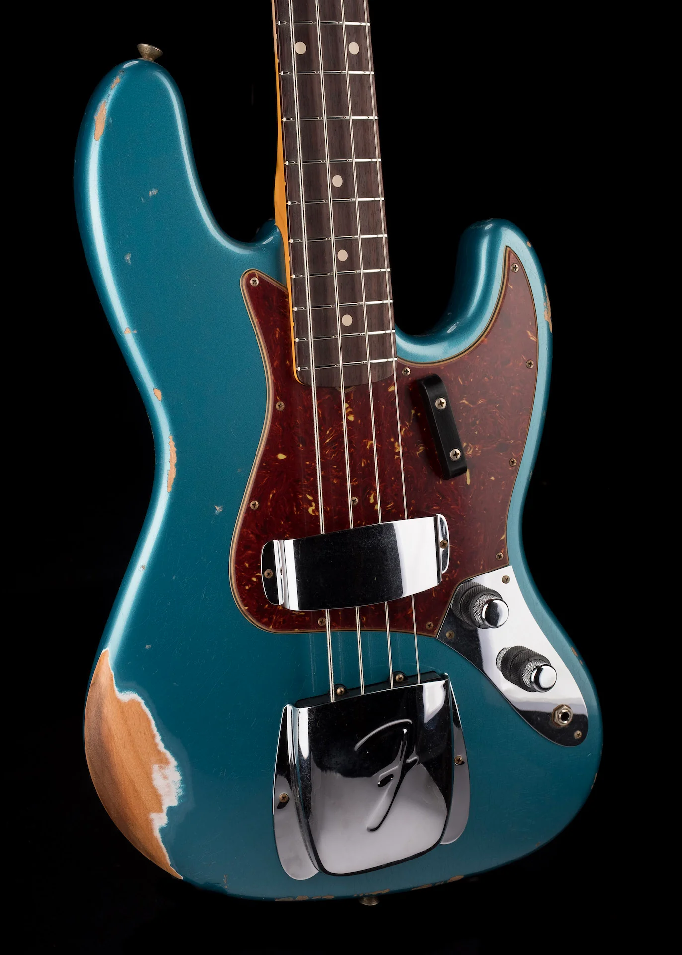 Fender Custom Shop 1960 Jazz Bass Relic Aged Ocean Turquoise - Image 9