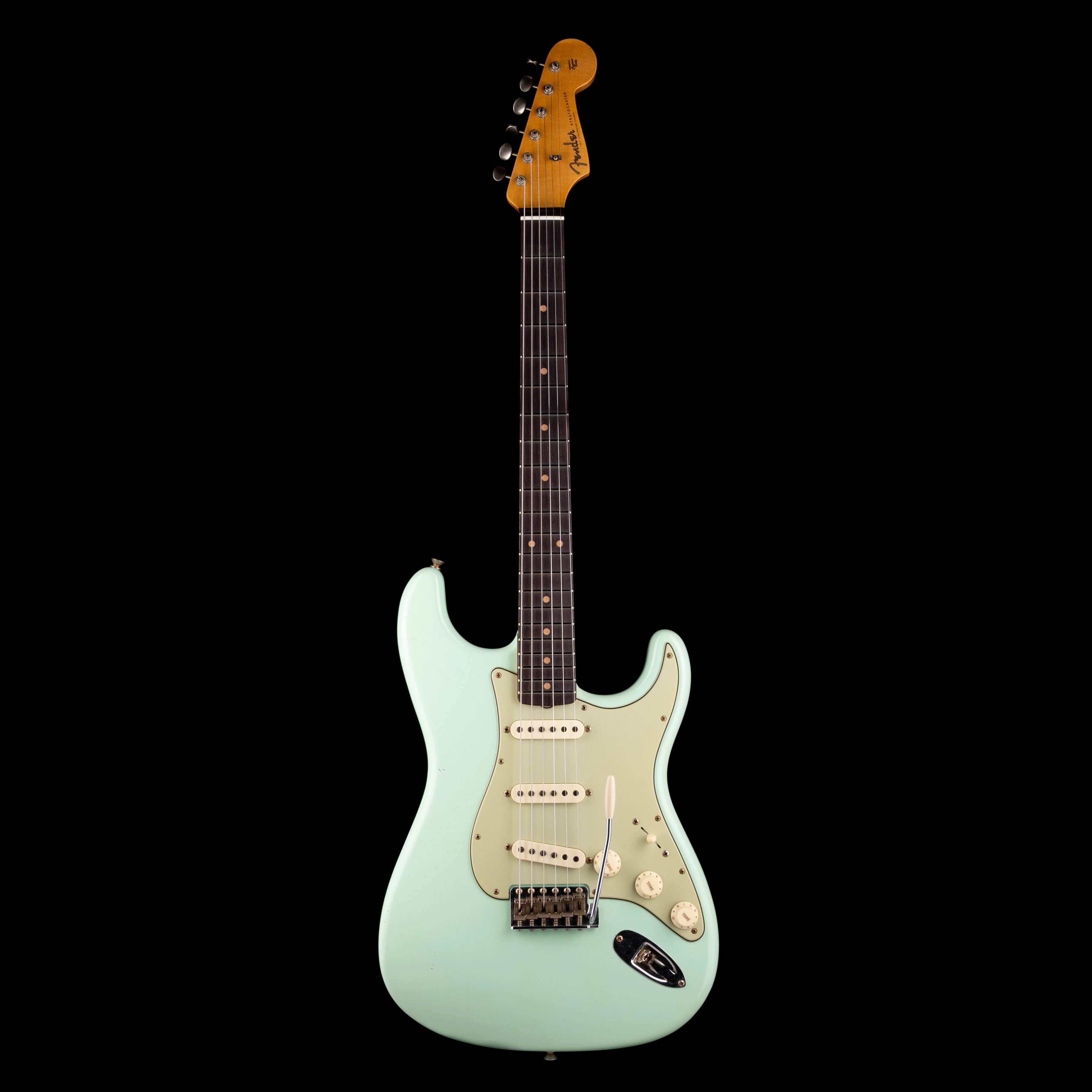 Fender Custom Shop 1960 Stratocaster Journeyman Relic Faded Aged Surf Green - Image 2