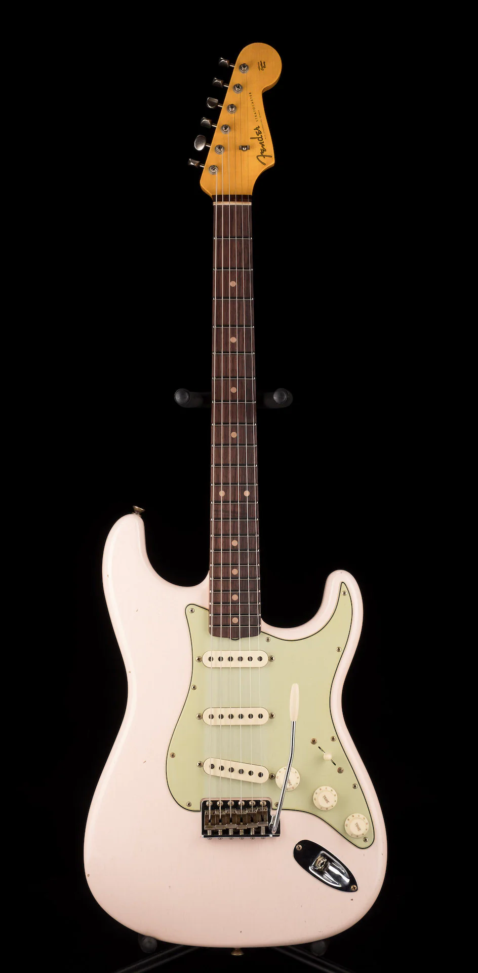 Fender Custom Shop 1960 Stratocaster Journeyman Relic Super Faded Aged Shell Pink - Image 2
