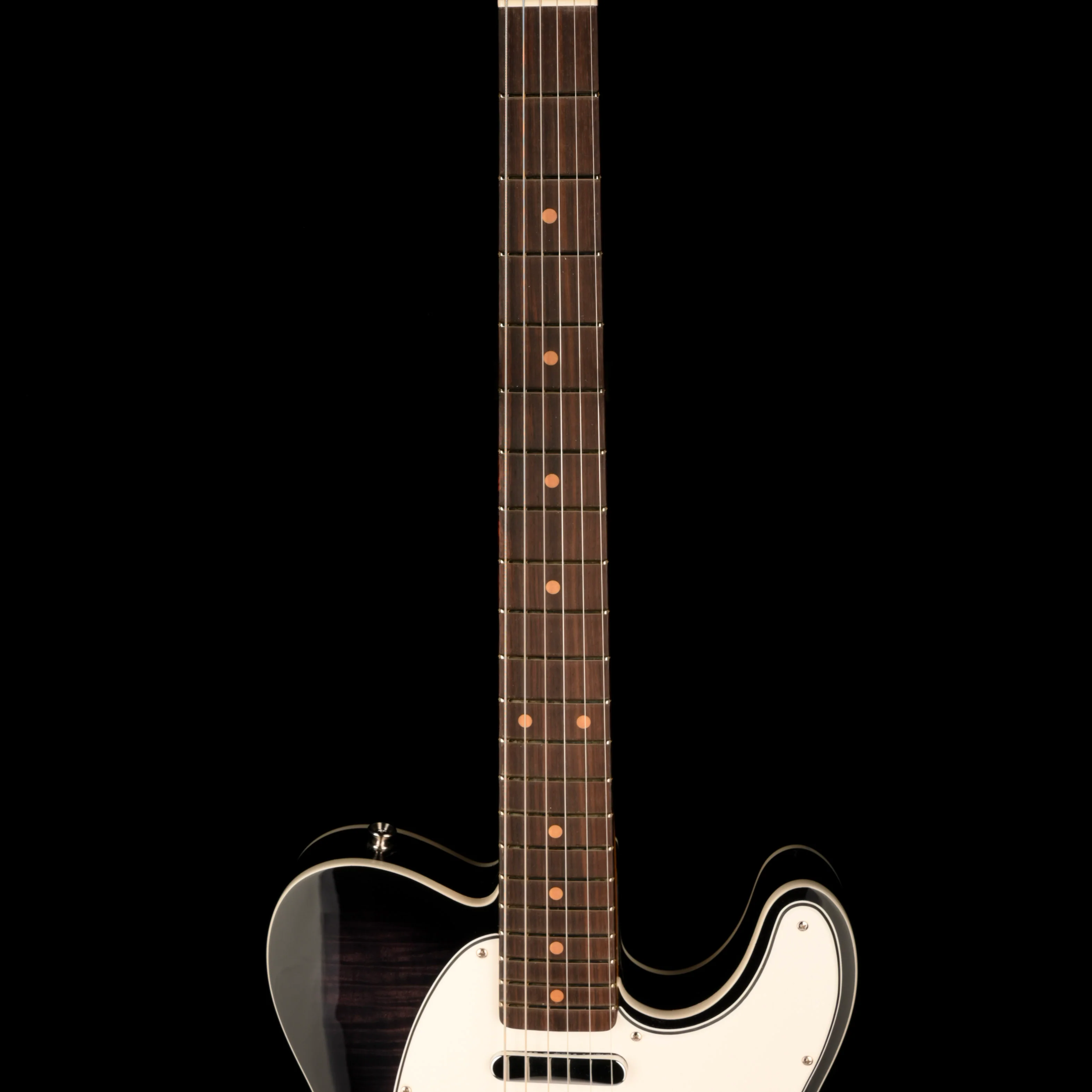 Fender Custom Shop 1960 Telecaster Custom Flametop NOS Ebony Transparent With Case - Image 7