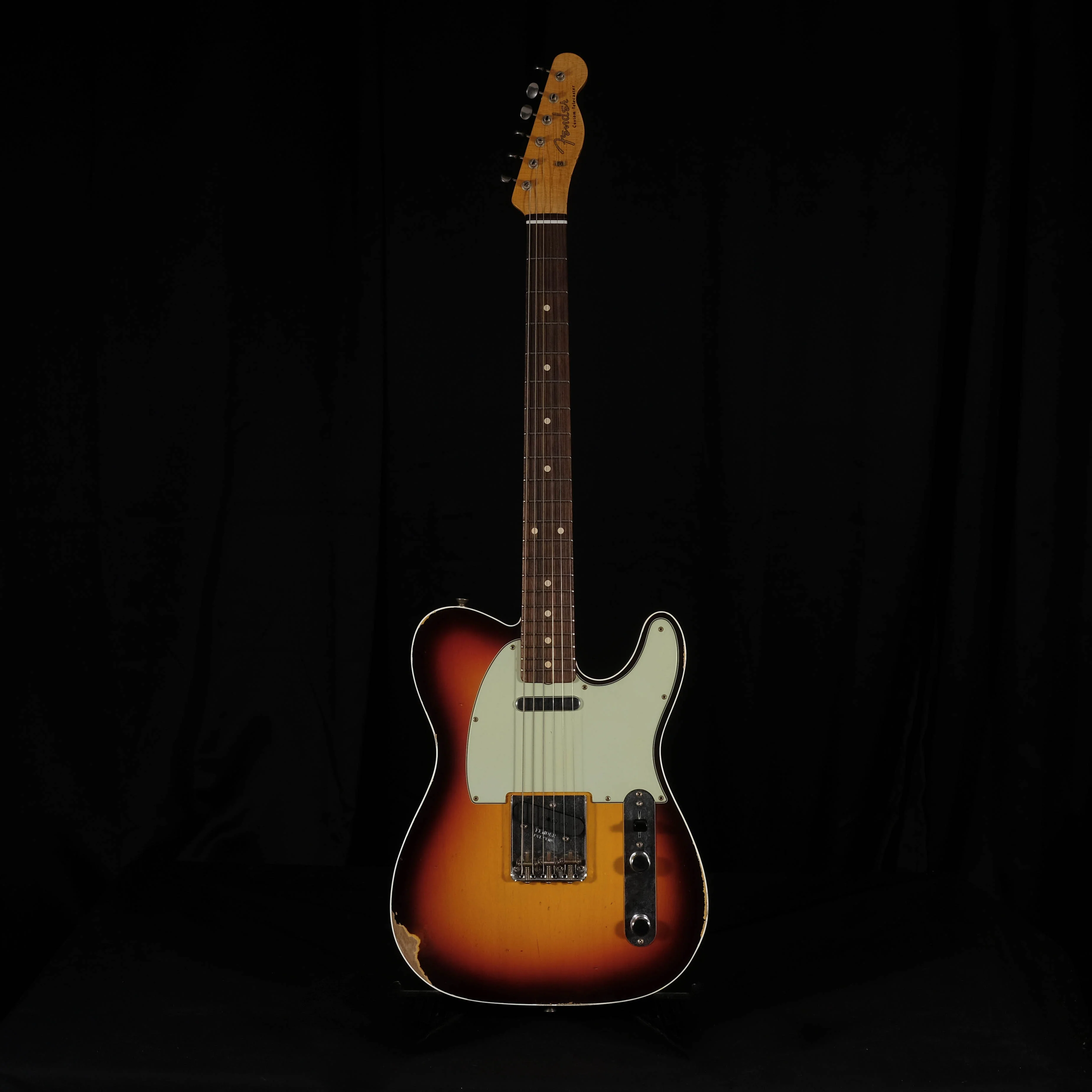 Fender Custom Shop 1960 Telecaster Custom Relic Chocolate 3-Tone Sunburst - Image 2
