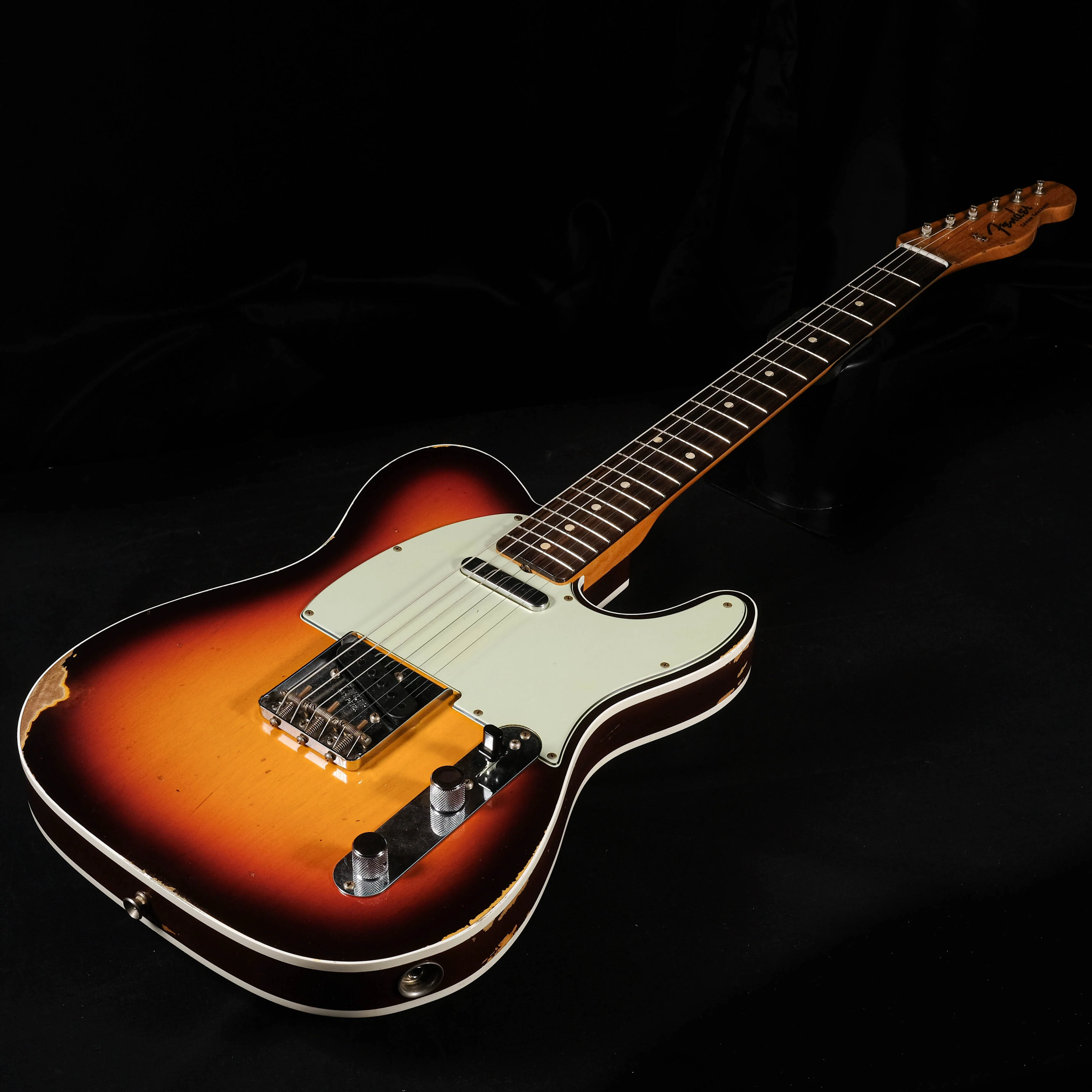 Fender Custom Shop 1960 Telecaster Custom Relic Chocolate 3-Tone Sunburst - Image 3