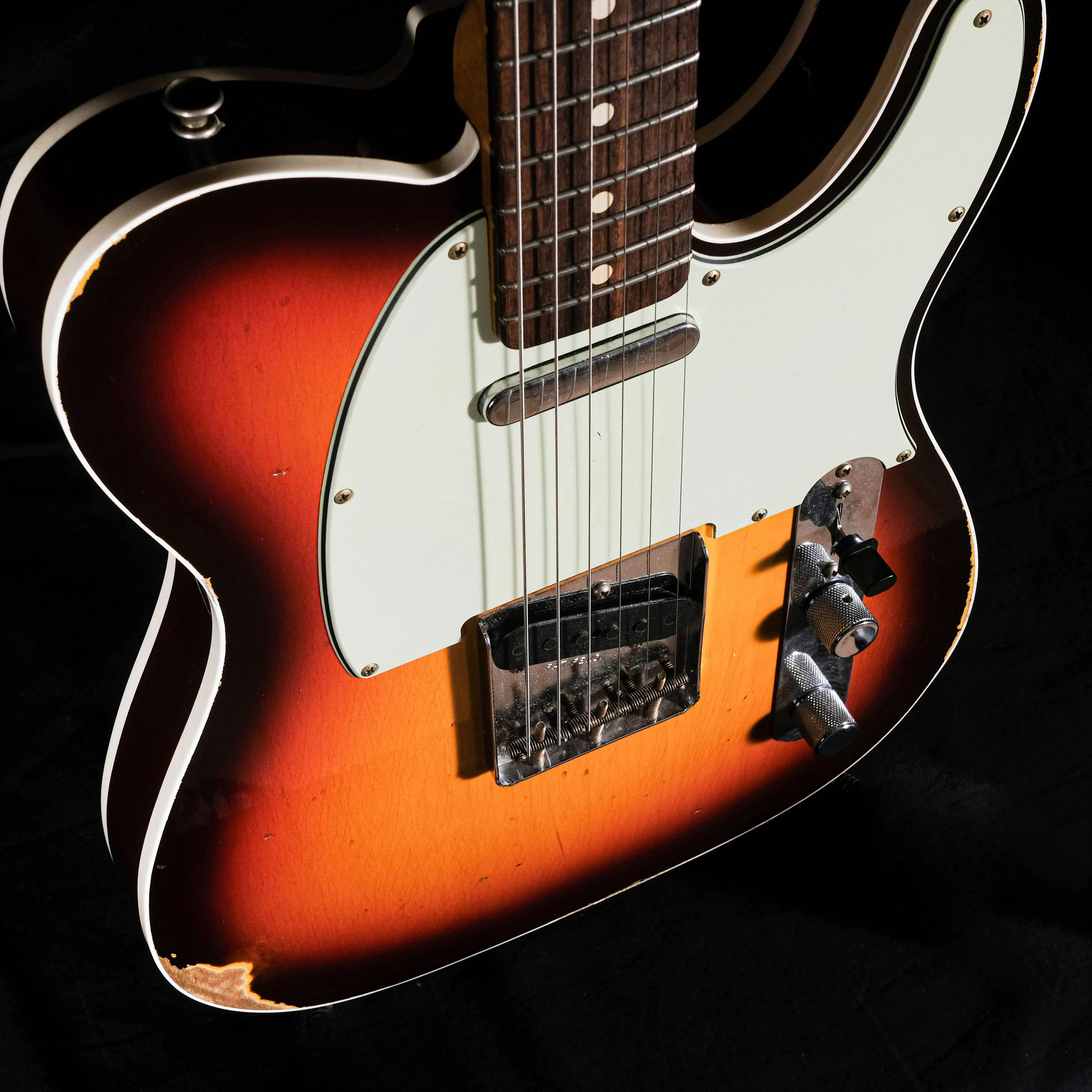 Fender Custom Shop 1960 Telecaster Custom Relic Chocolate 3-Tone Sunburst - Image 4
