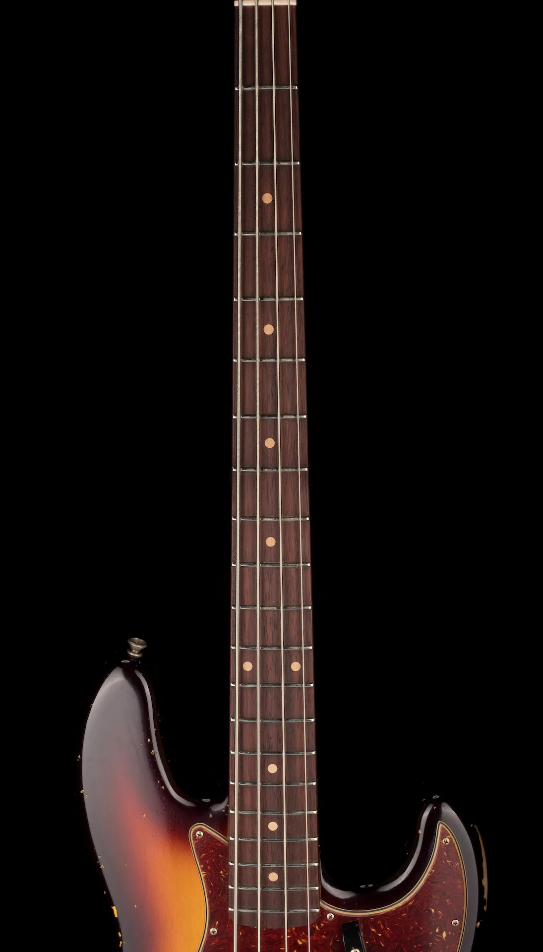 Fender Custom Shop 1961 Jazz Bass Heavy Relic 3-Tone Sunburst With Case - Image 11