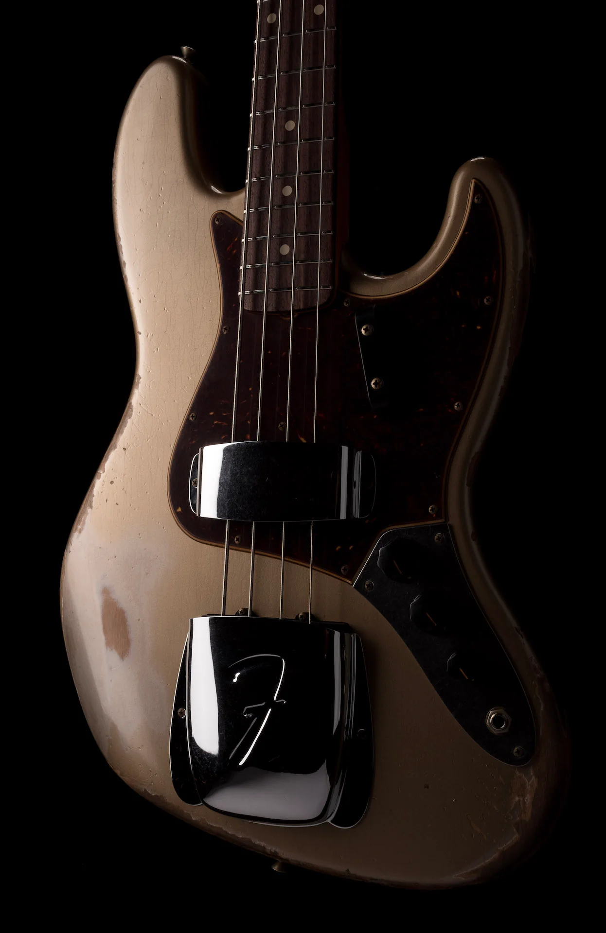 Fender Custom Shop 1961 Jazz Bass Heavy Relic Aged Shoreline Gold - Image 11