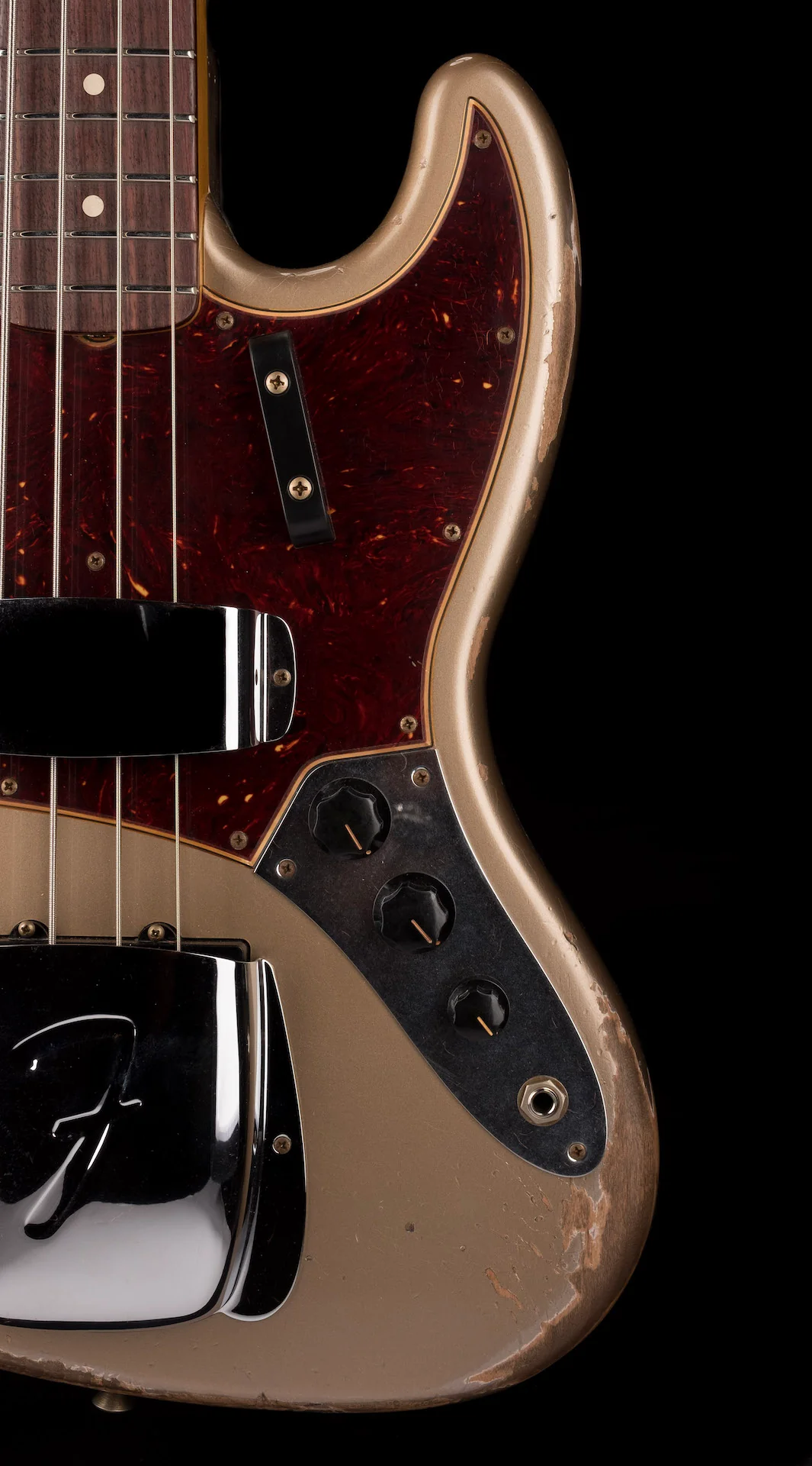 Fender Custom Shop 1961 Jazz Bass Heavy Relic Aged Shoreline Gold - Image 7