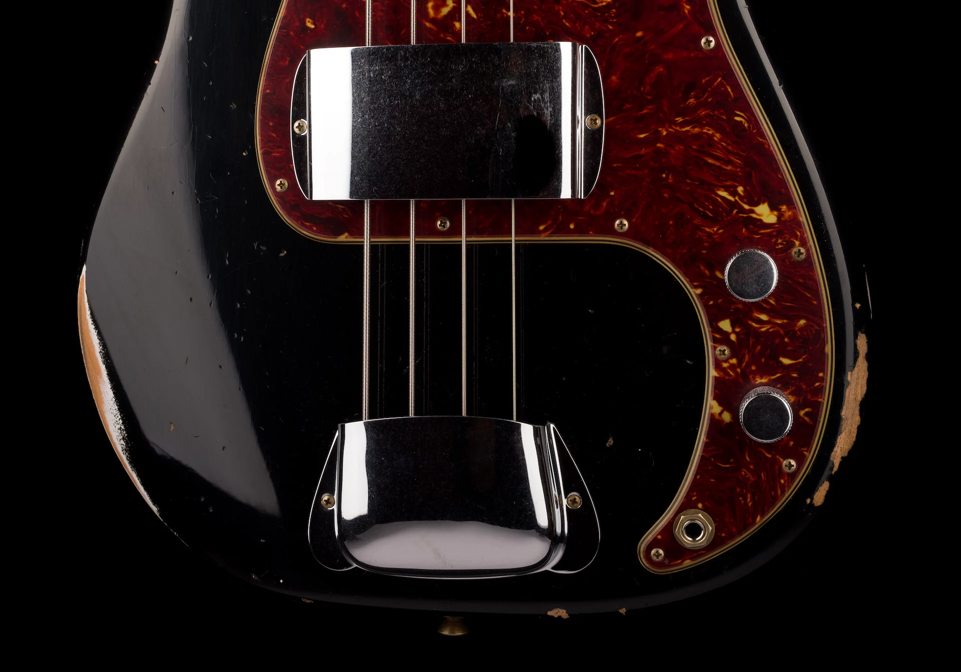 Fender Custom Shop 1961 Precision Bass Relic Aged Black - Image 5