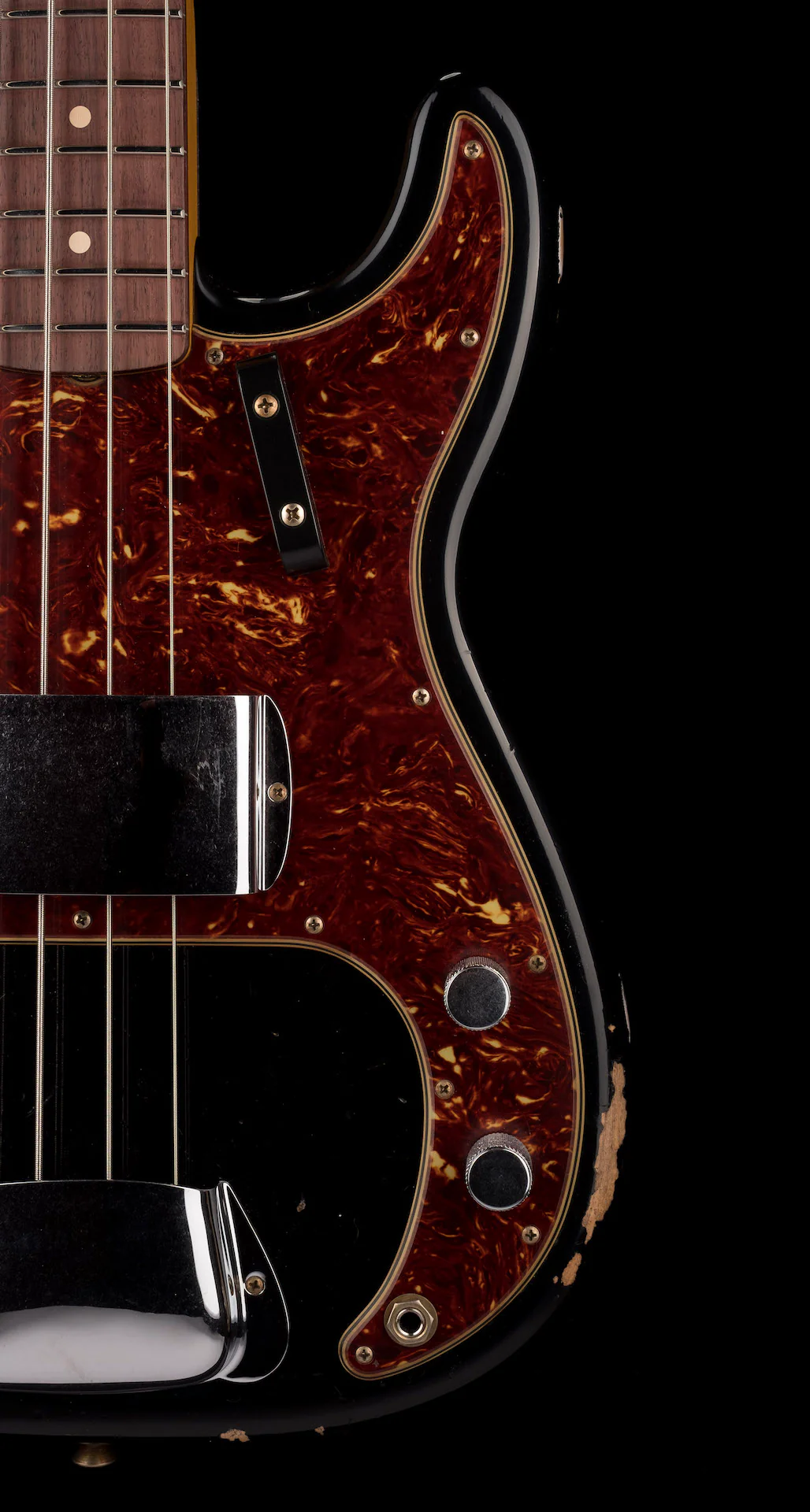 Fender Custom Shop 1961 Precision Bass Relic Aged Black - Image 8