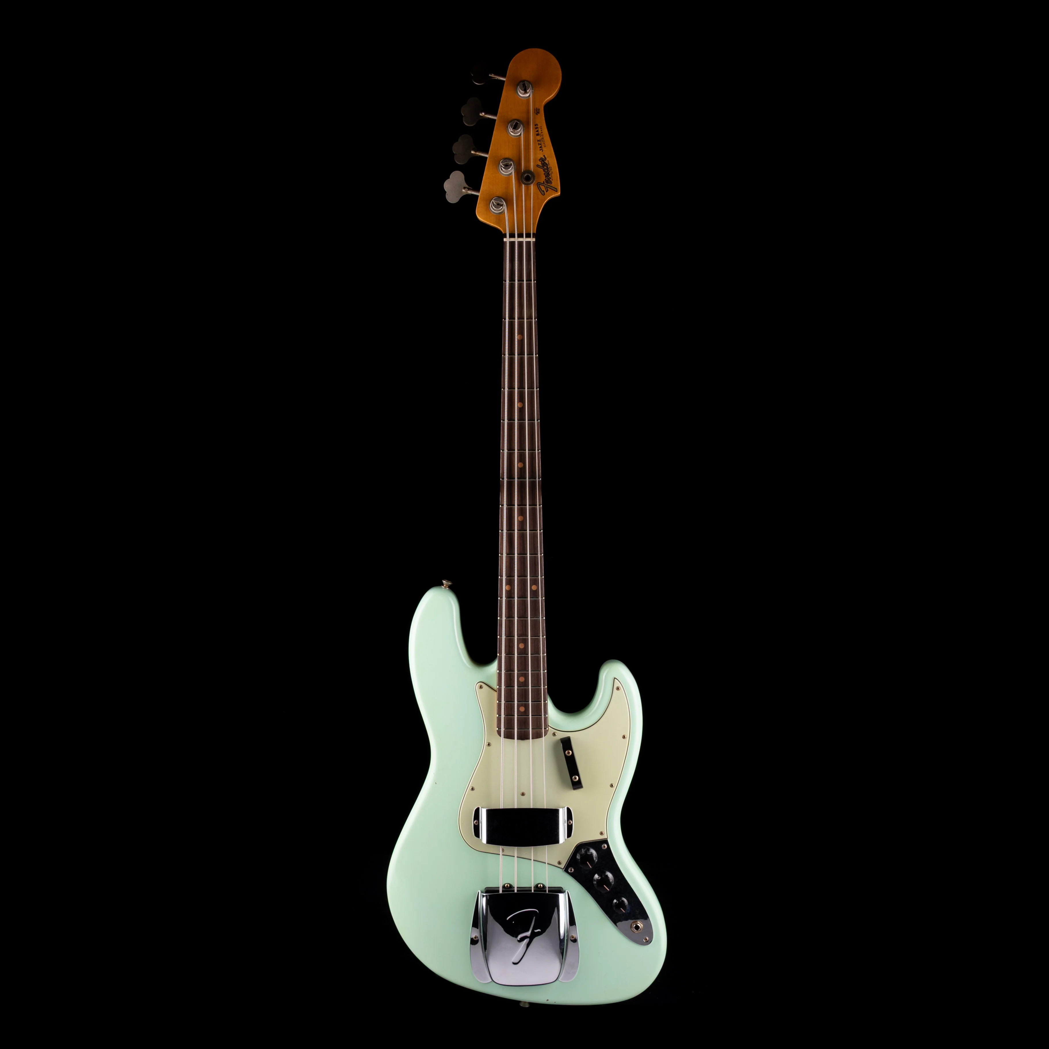 Fender Custom Shop 1962 Jazz Bass Journeyman Relic Aged Surf Green - Image 2
