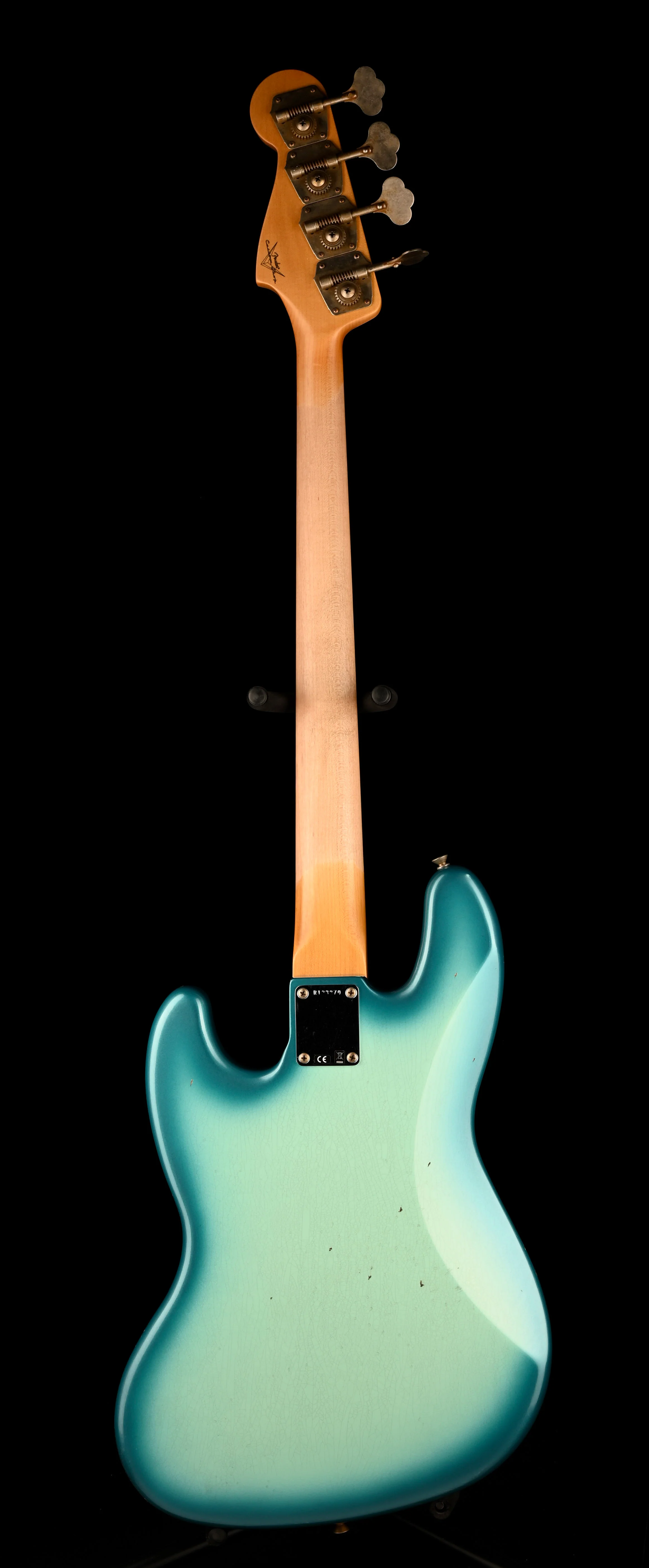 Fender Custom Shop 1962 Jazz Bass Journeyman Relic Surf Blue Burst - Image 12