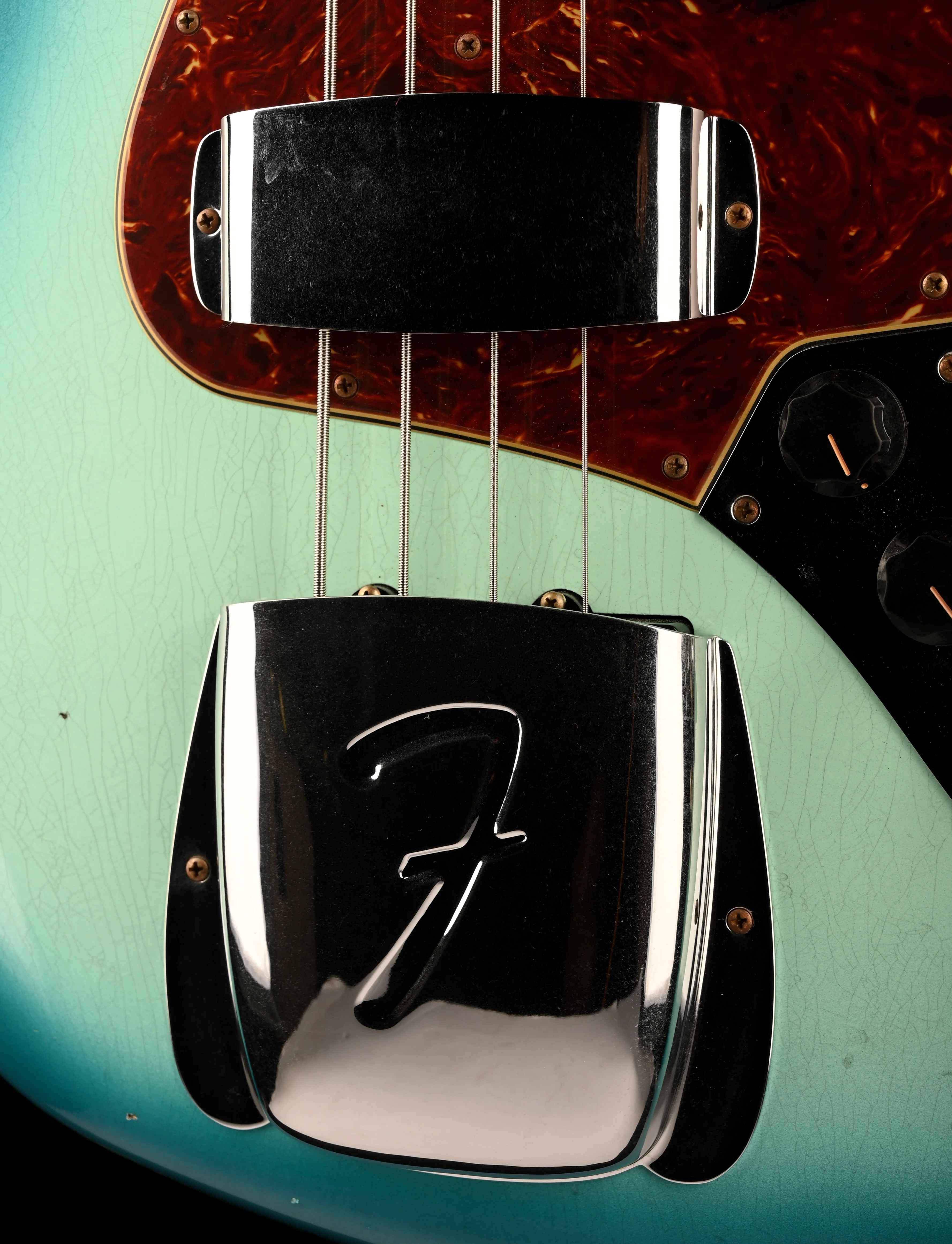 Fender Custom Shop 1962 Jazz Bass Journeyman Relic Surf Blue Burst - Image 7