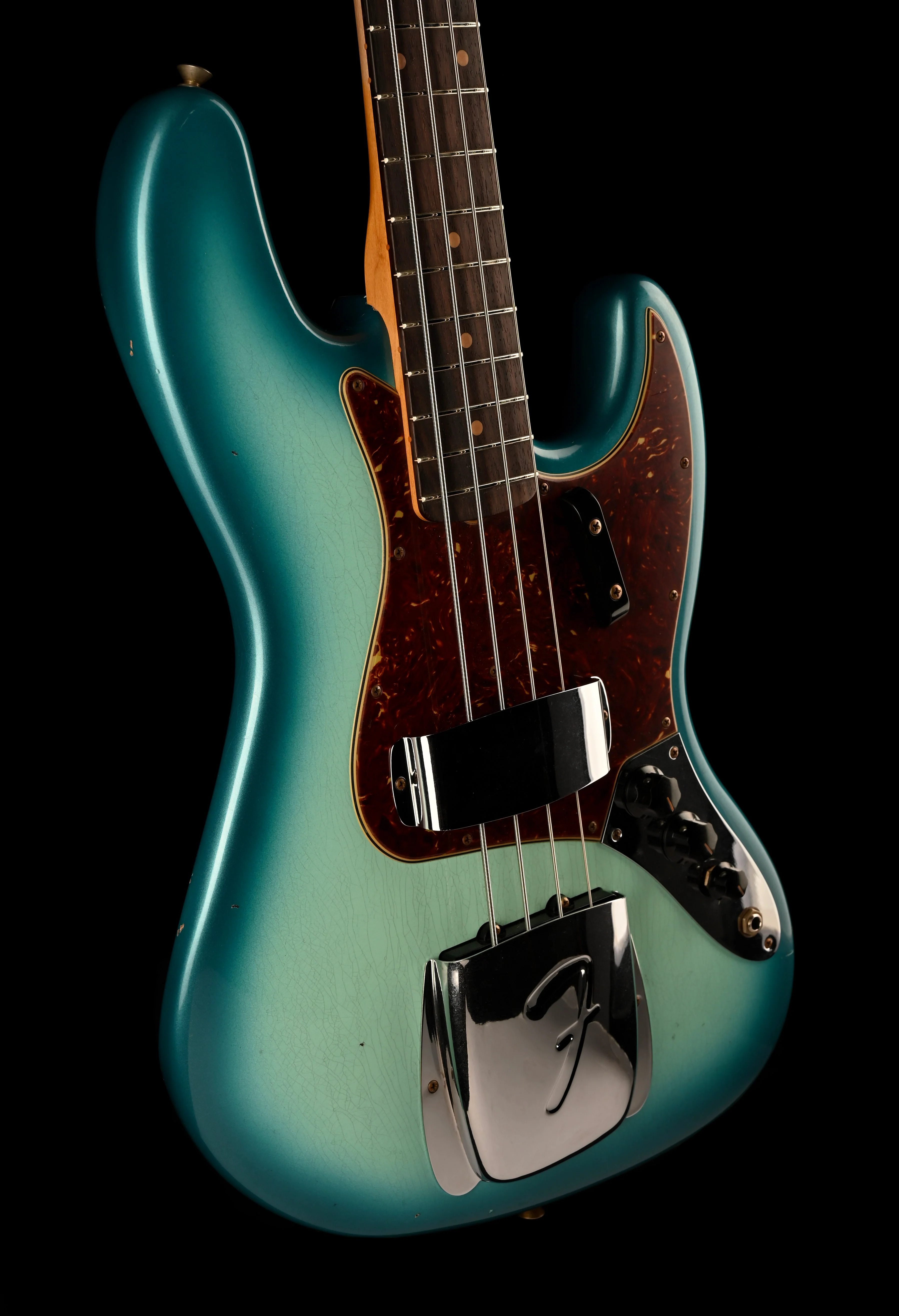 Fender Custom Shop 1962 Jazz Bass Journeyman Relic Surf Blue Burst - Image 9