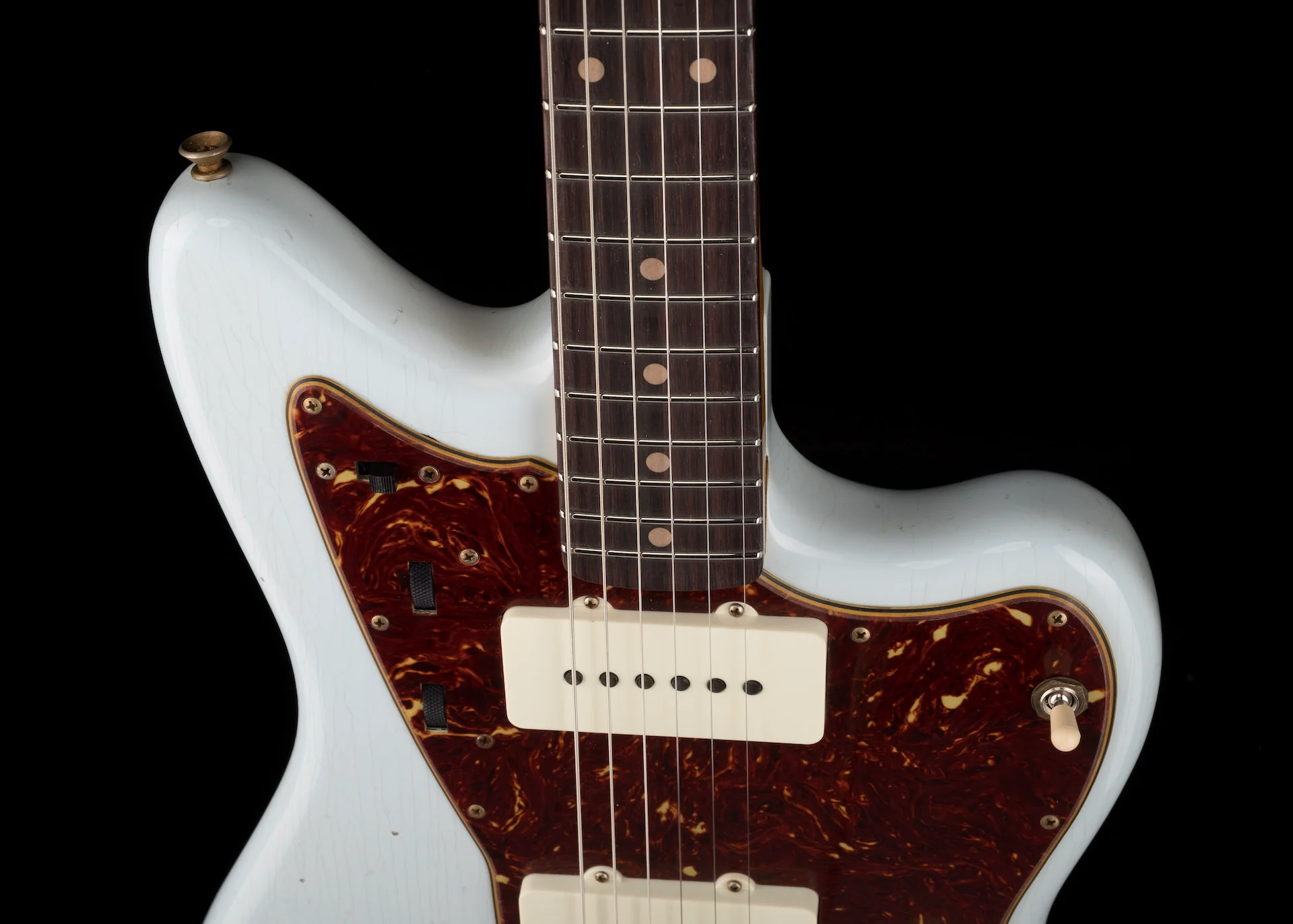 Fender Custom Shop 1962 Jazzmaster Journeyman Relic Super Faded Aged Sonic Blue - Image 3