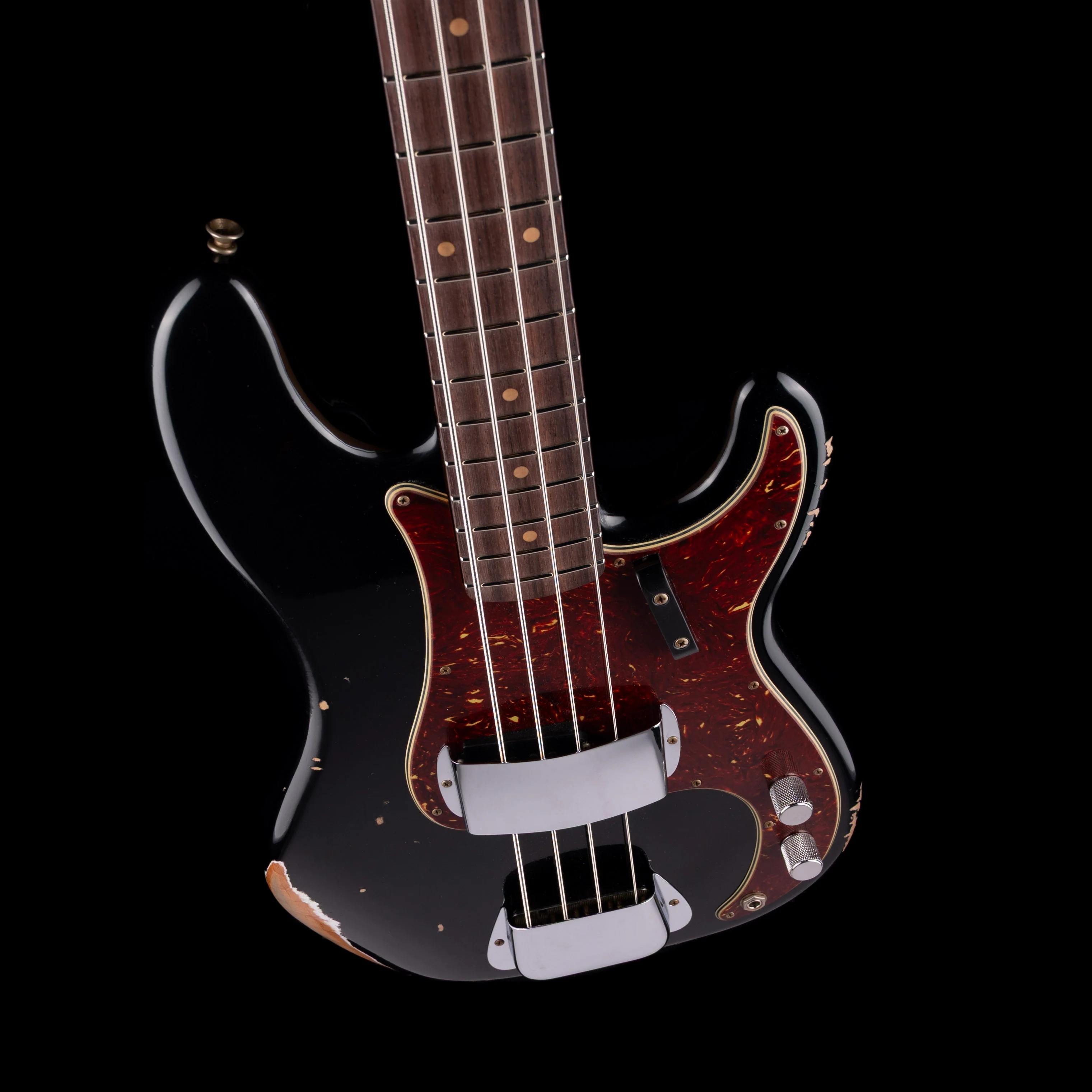 Fender Custom Shop 1962 Precision Bass Relic Aged Black - Image 3