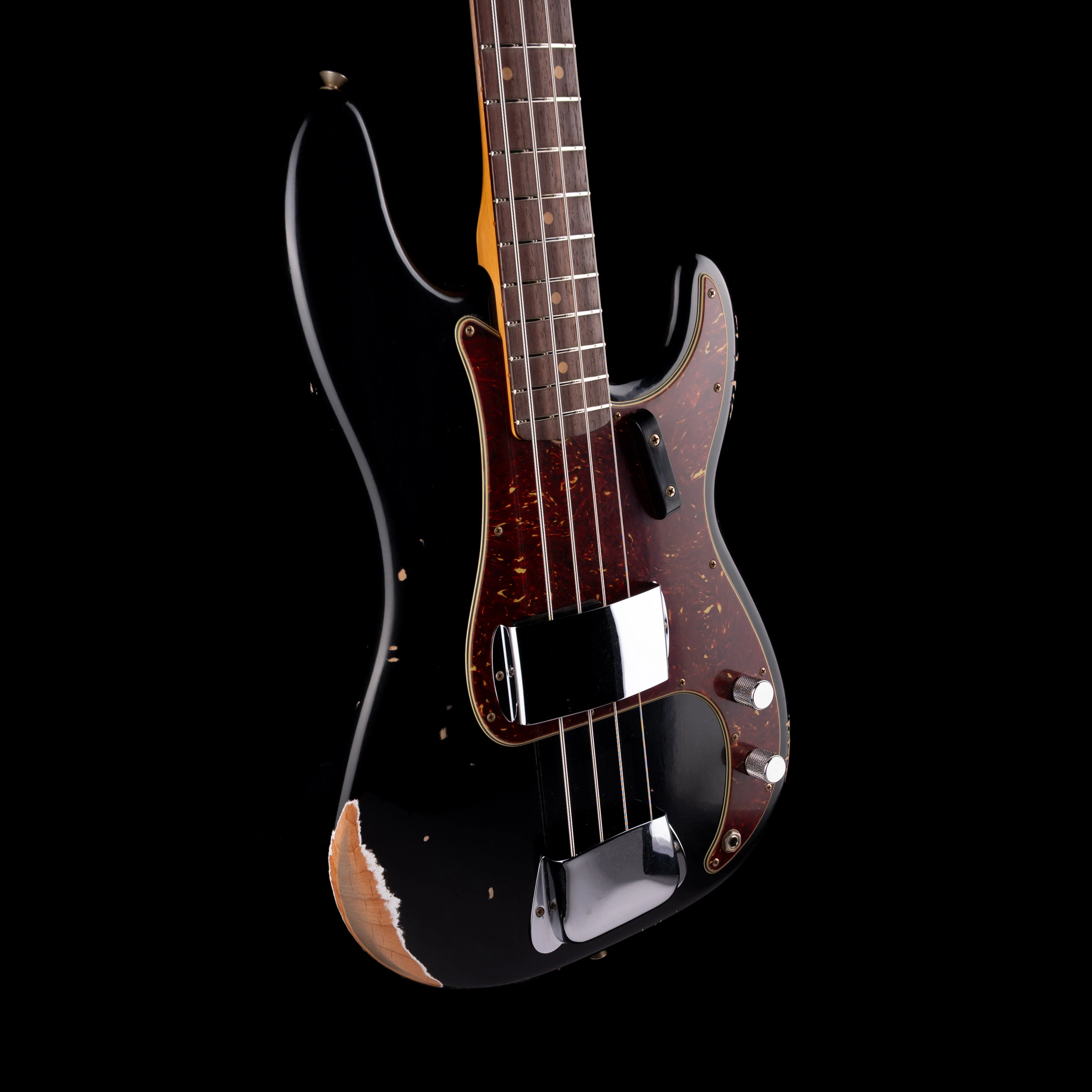 Fender Custom Shop 1962 Precision Bass Relic Aged Black - Image 6
