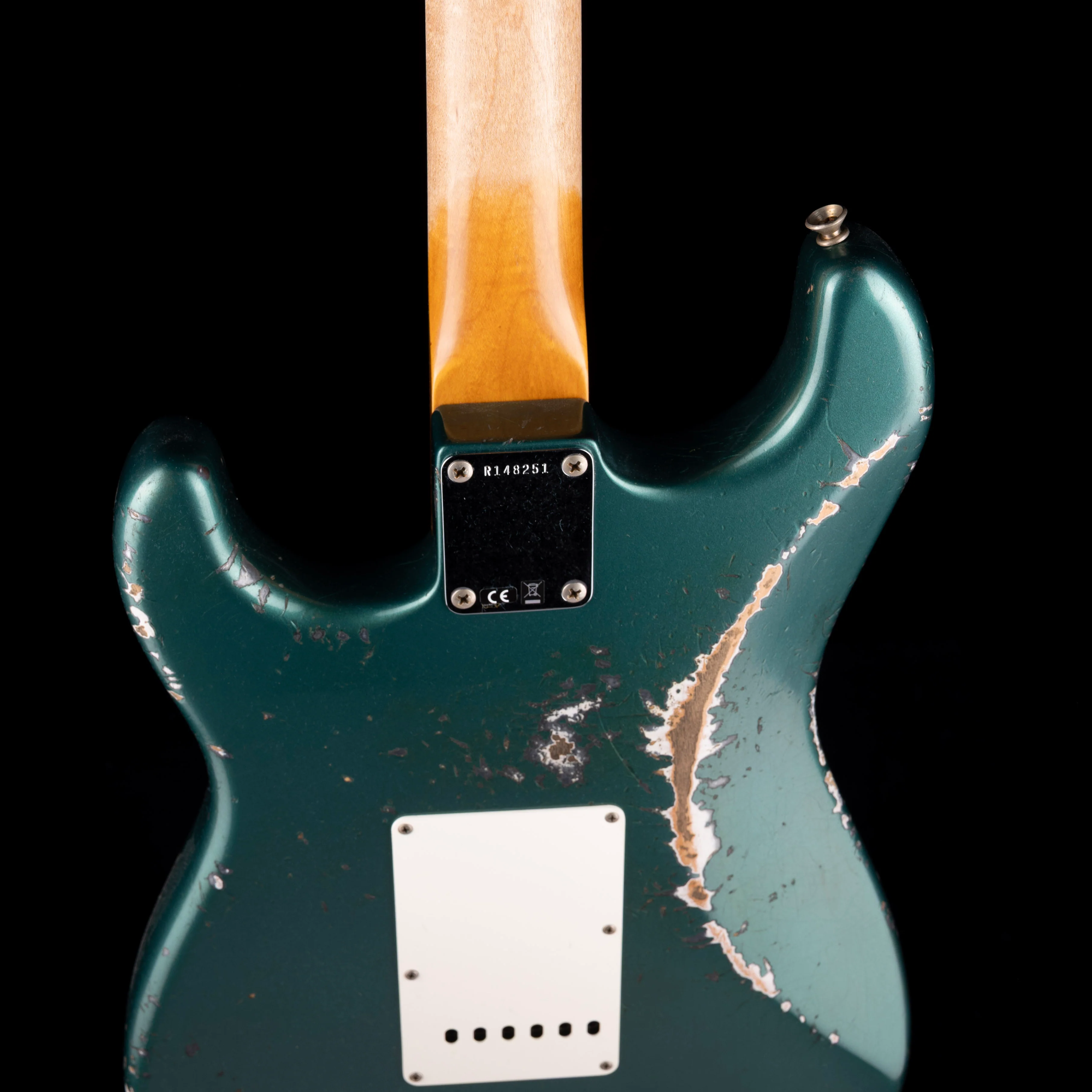 Fender Custom Shop 1962 Stratocaster Heavy Relic Sherwood Green Metallic Over Charcoal Frost Metallic - Image 10