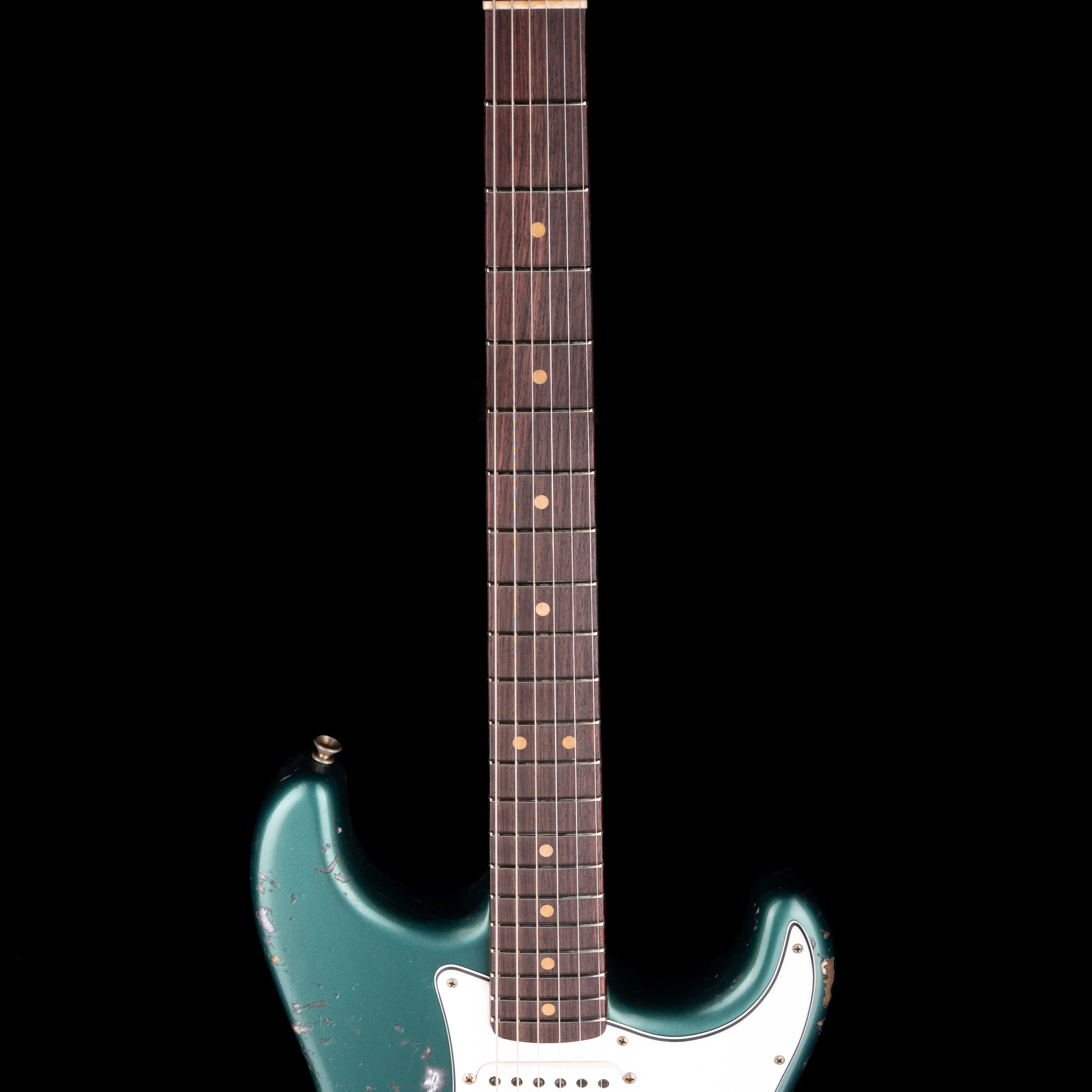 Fender Custom Shop 1962 Stratocaster Heavy Relic Sherwood Green Metallic Over Charcoal Frost Metallic - Image 7