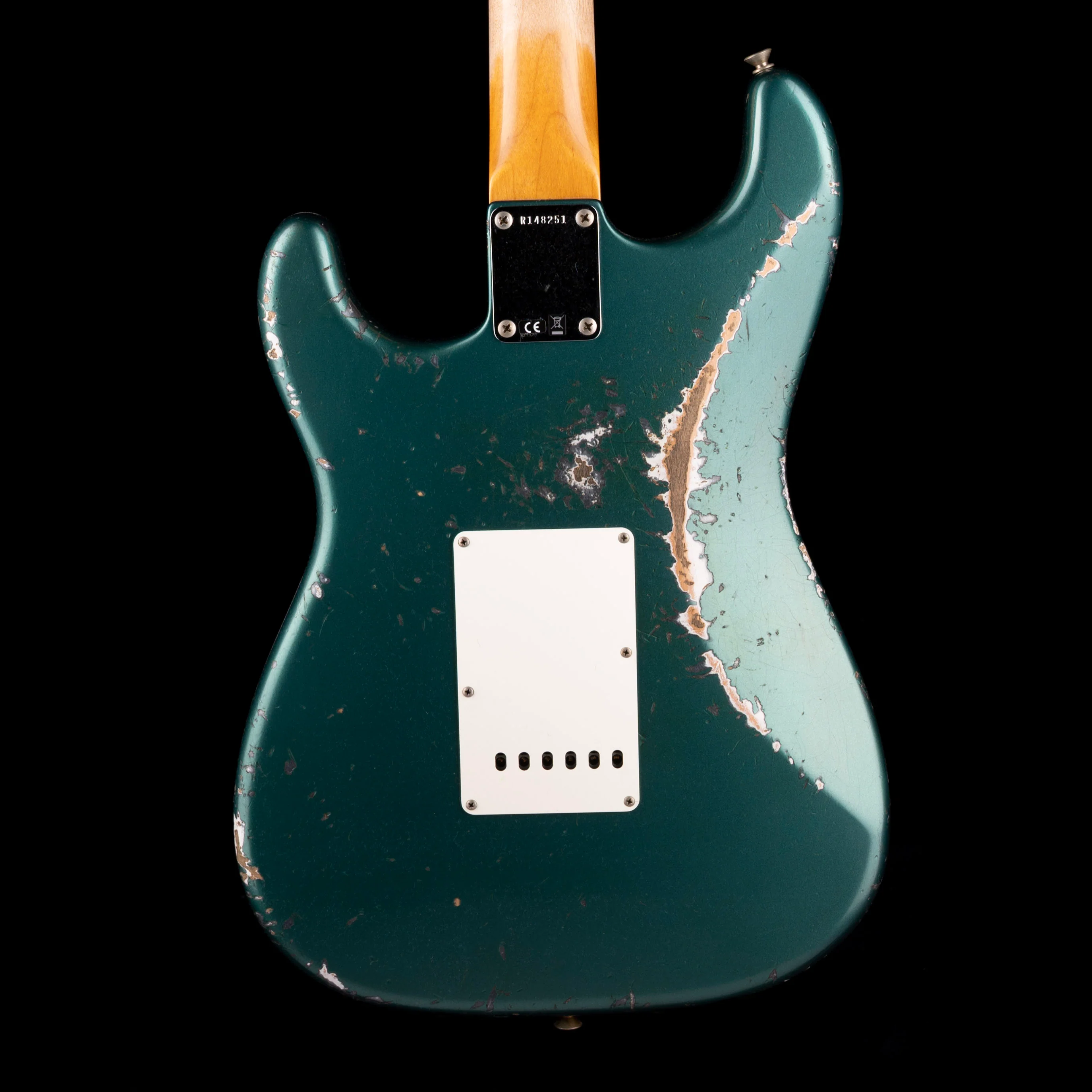 Fender Custom Shop 1962 Stratocaster Heavy Relic Sherwood Green Metallic Over Charcoal Frost Metallic - Image 8
