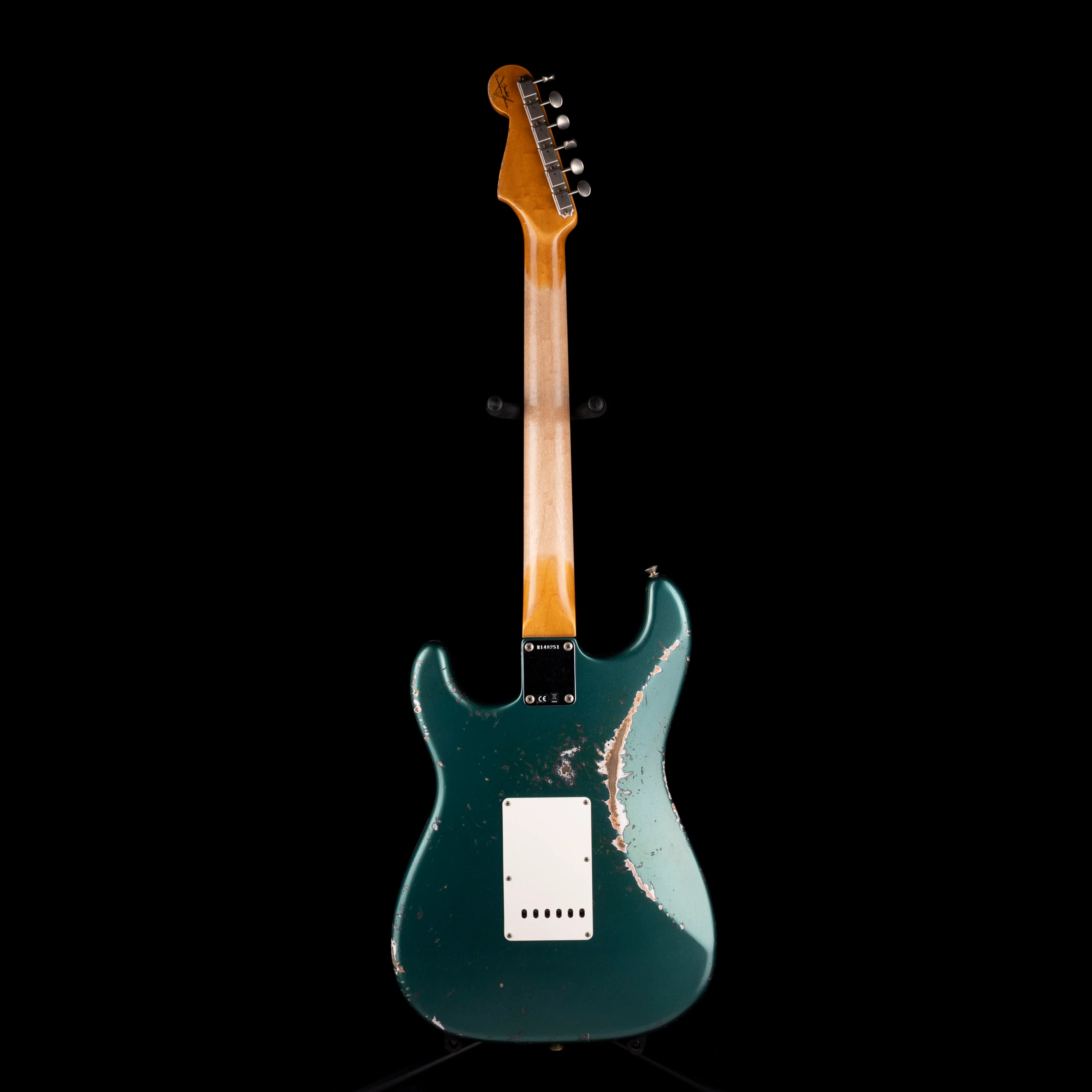 Fender Custom Shop 1962 Stratocaster Heavy Relic Sherwood Green Metallic Over Charcoal Frost Metallic - Image 9