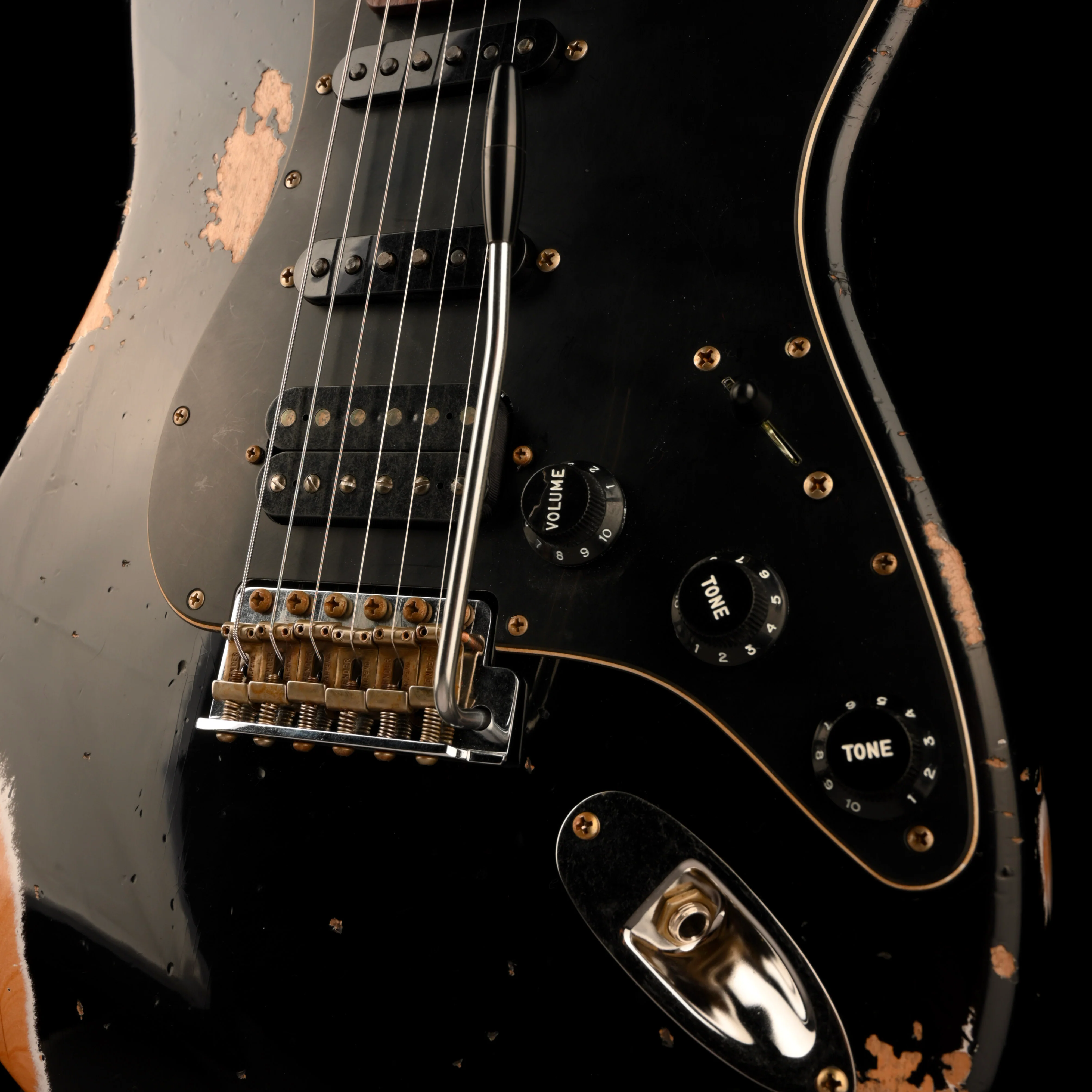Fender Custom Shop 1962 Stratocaster HSS Heavy Relic Black - Image 5