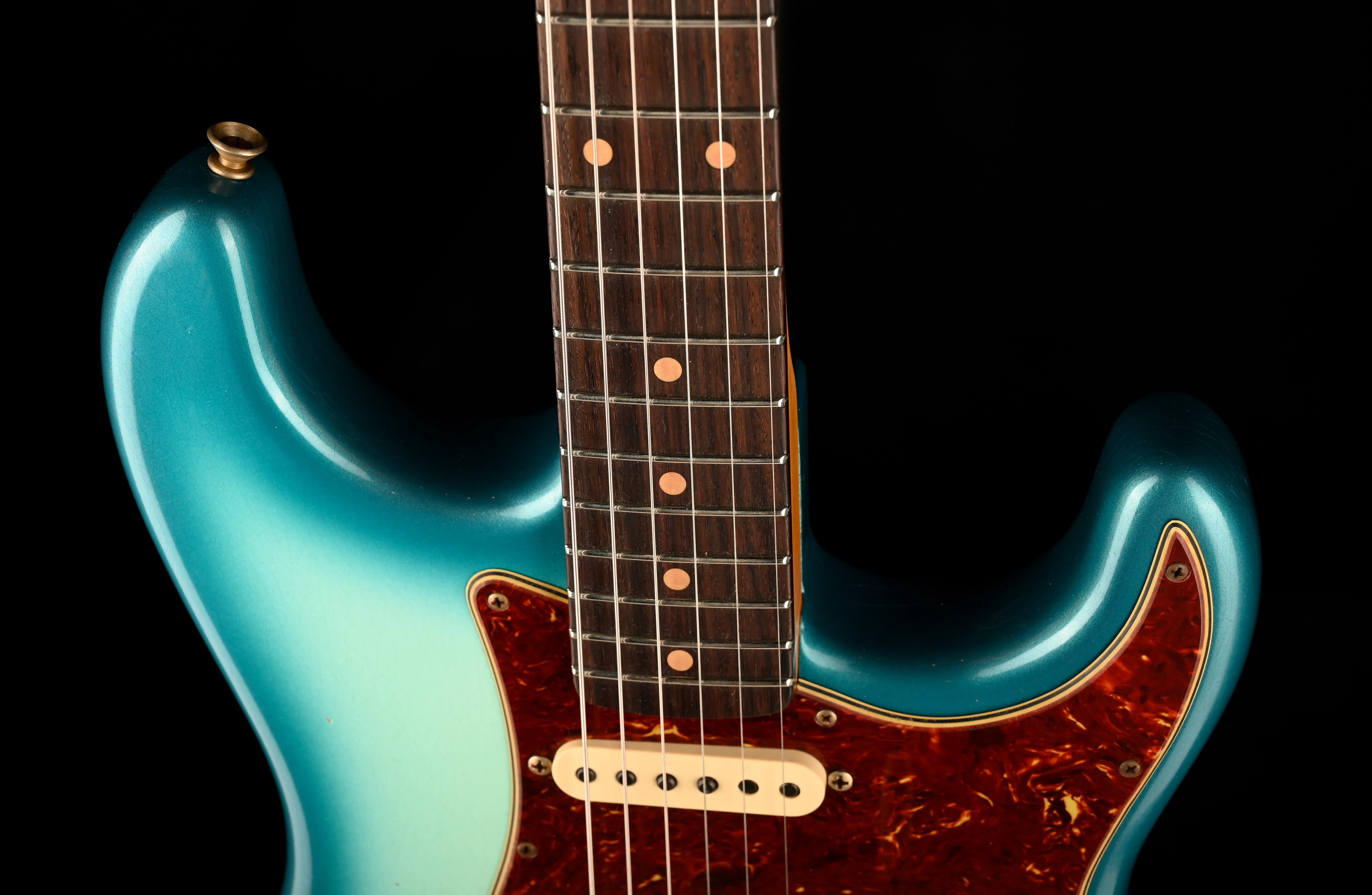 Fender Custom Shop 1962 Stratocaster Journeyman Relic Surf Blue Burst - Image 3