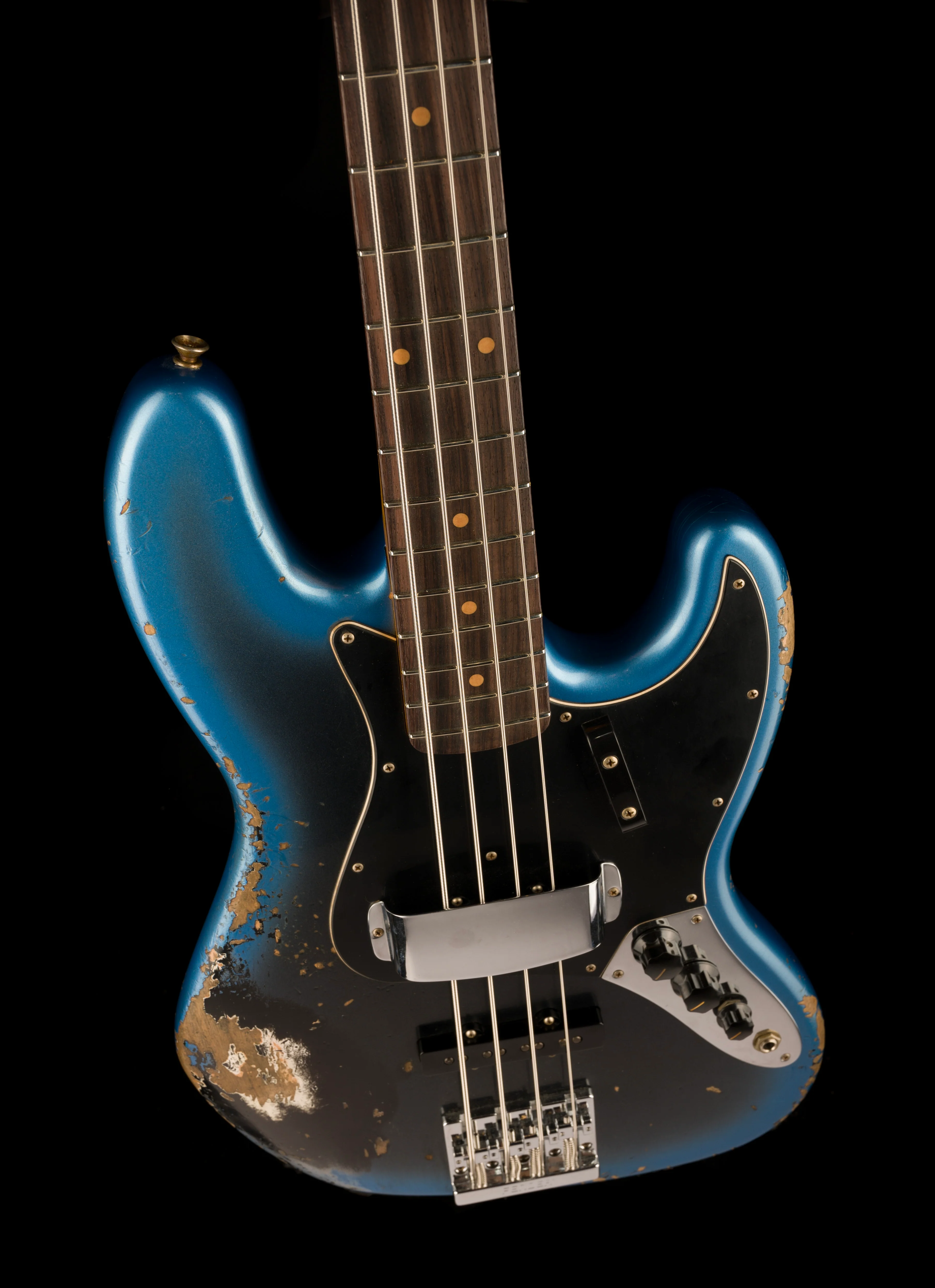 Fender Custom Shop 1963 Jazz Bass Heavy Relic Dark Night Truetone Color Set - Image 4