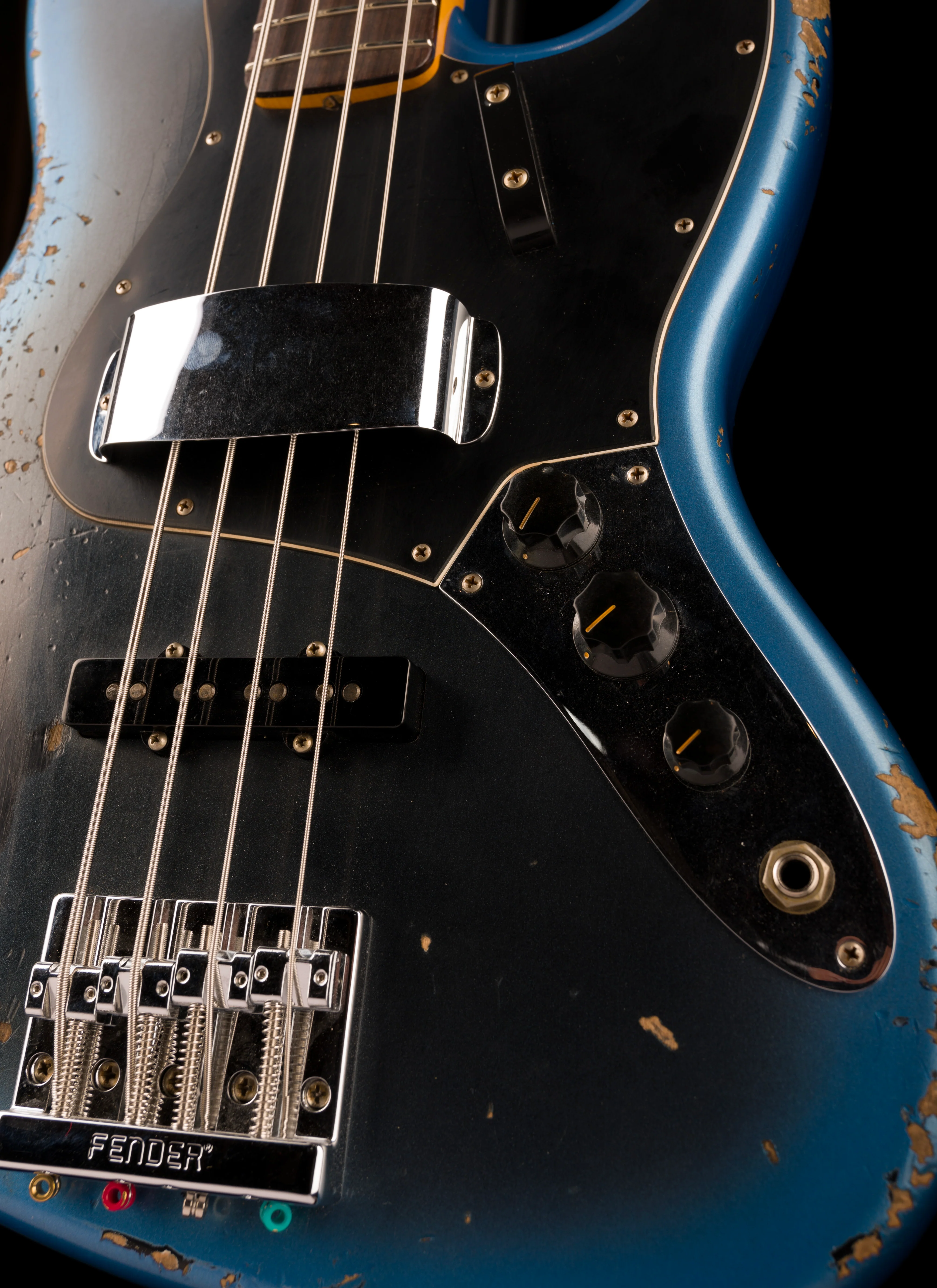 Fender Custom Shop 1963 Jazz Bass Heavy Relic Dark Night Truetone Color Set - Image 7