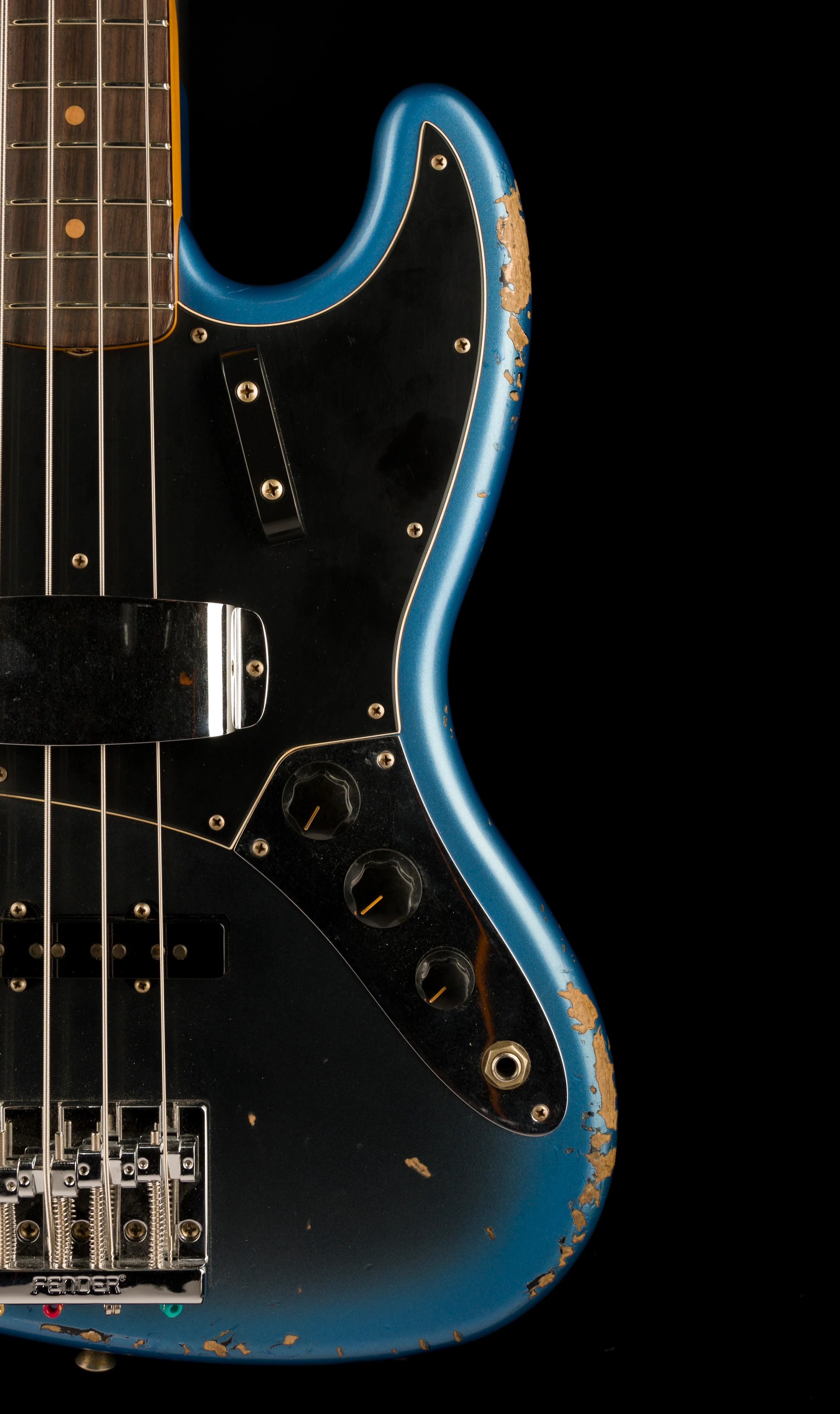 Fender Custom Shop 1963 Jazz Bass Heavy Relic Dark Night Truetone Color Set - Image 8