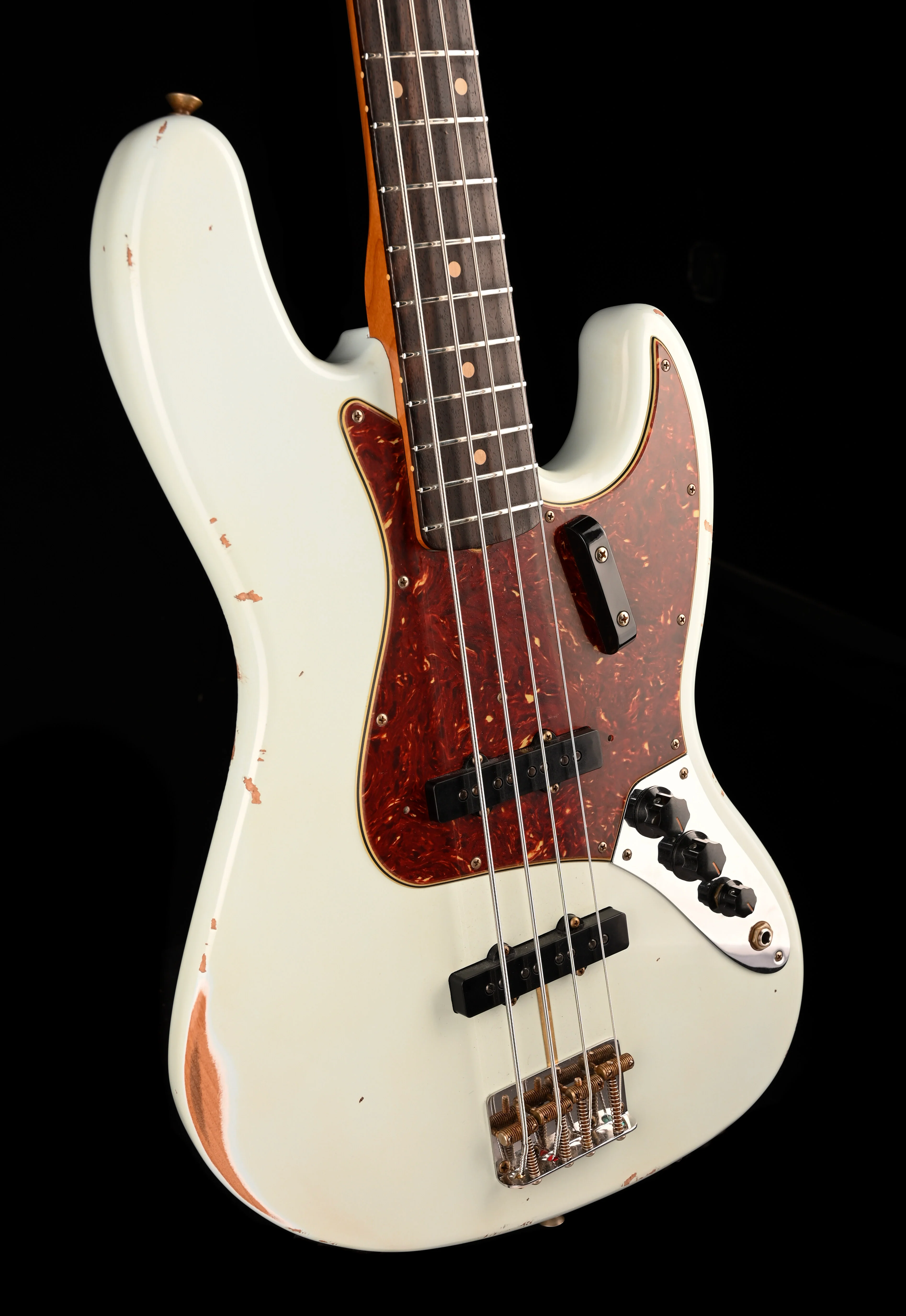 Fender Custom Shop 1963 Jazz Bass Relic Faded Aged Sonic Blue - Image 11