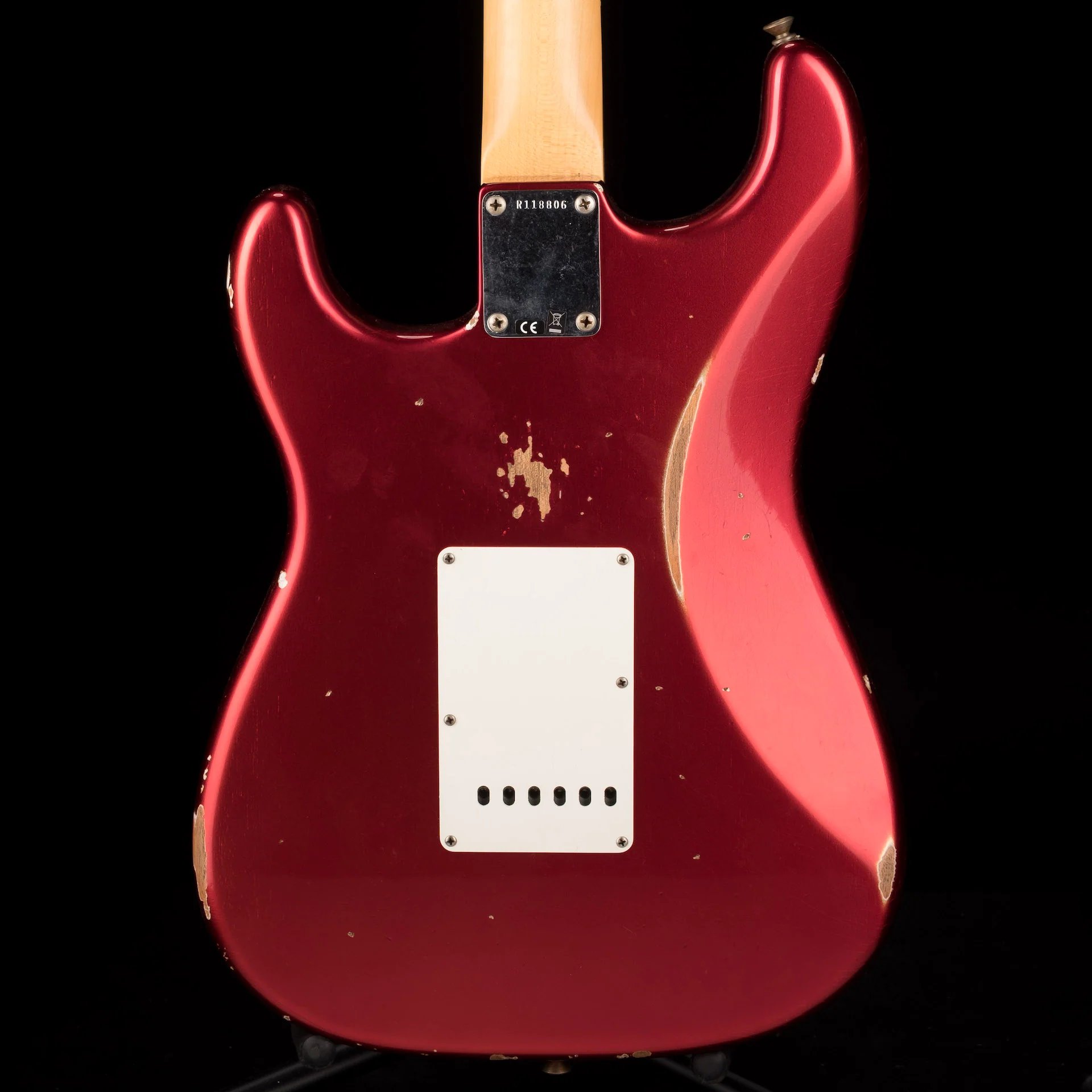 Fender Custom Shop 1963 Stratocaster Relic Mahogany Body Candy Apple Red - Image 14