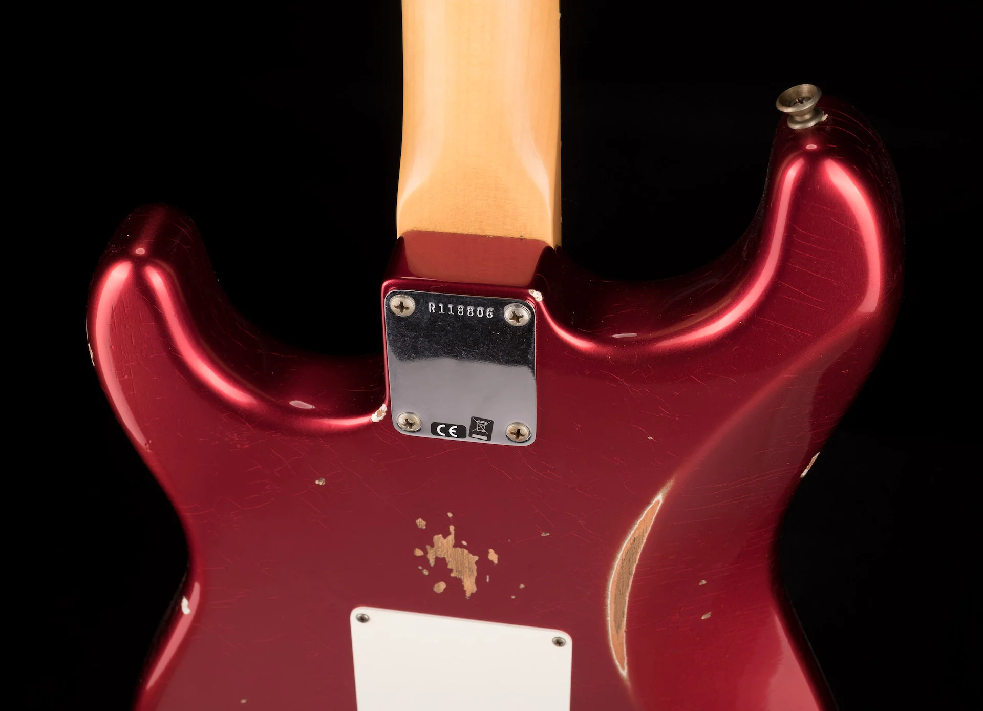 Fender Custom Shop 1963 Stratocaster Relic Mahogany Body Candy Apple Red - Image 16